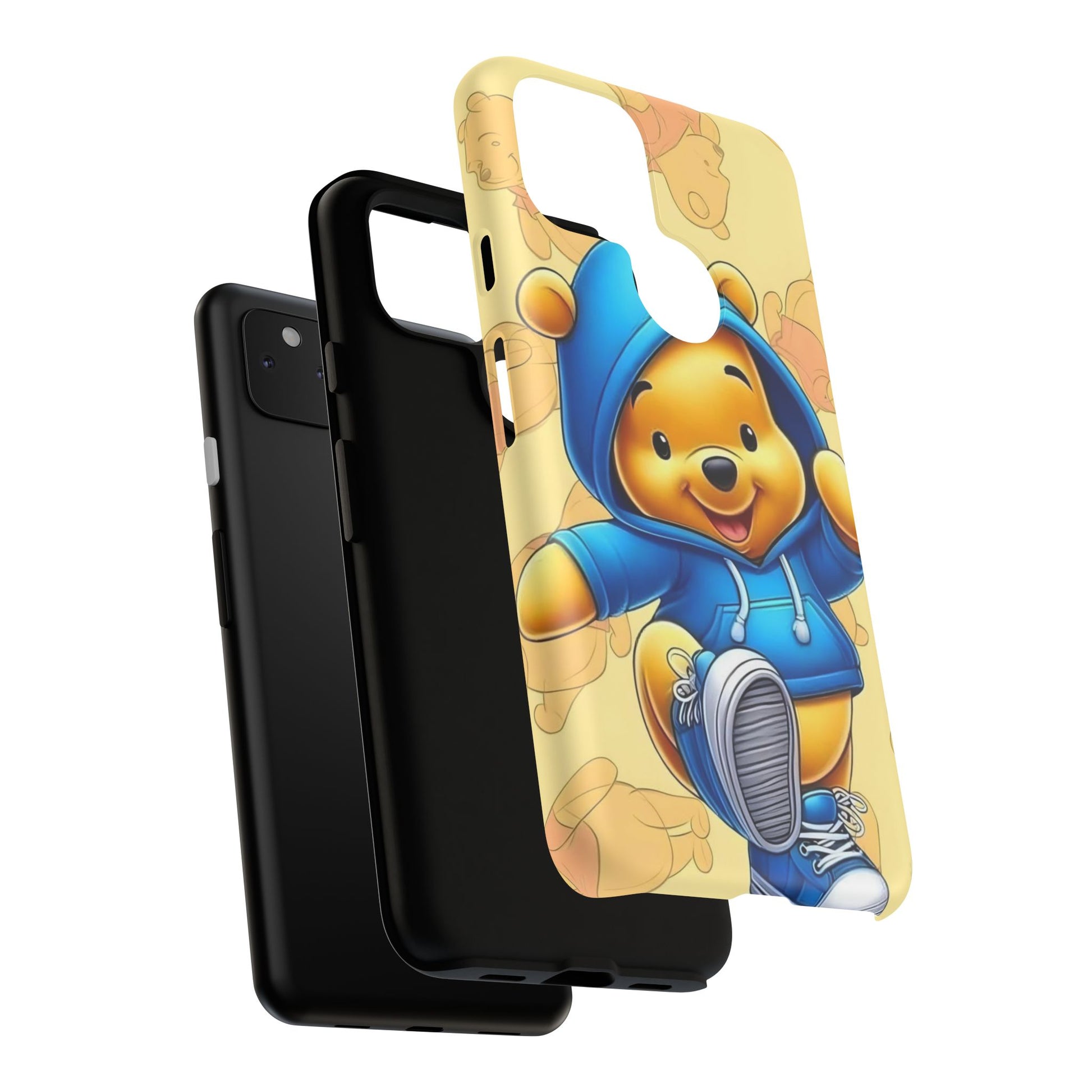 Cute Pooh Bear Phone Case, Tough Case