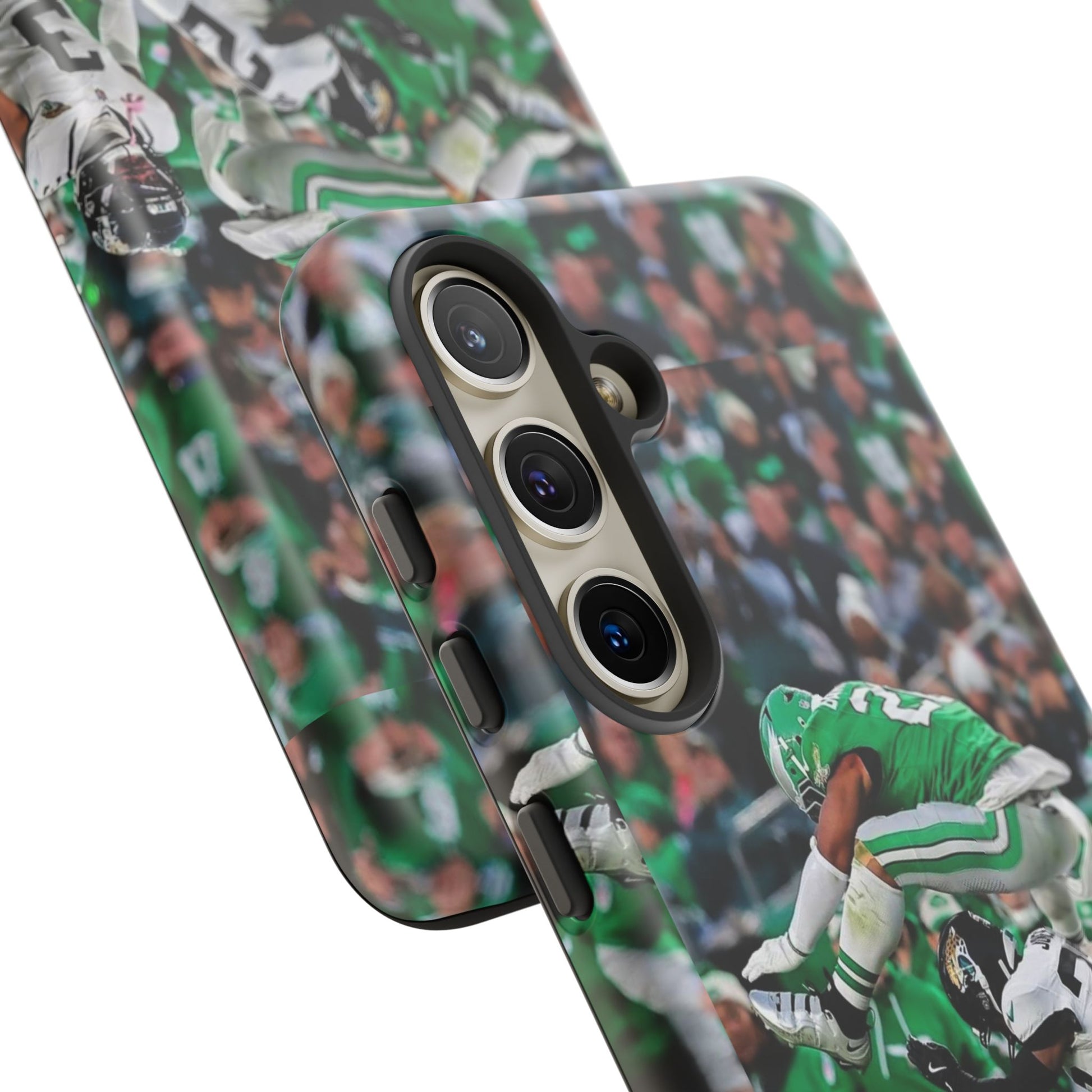 Saquon Barkley The Huddle Eagles Football Tough Cases for iPhones, Samsung, and Pixel