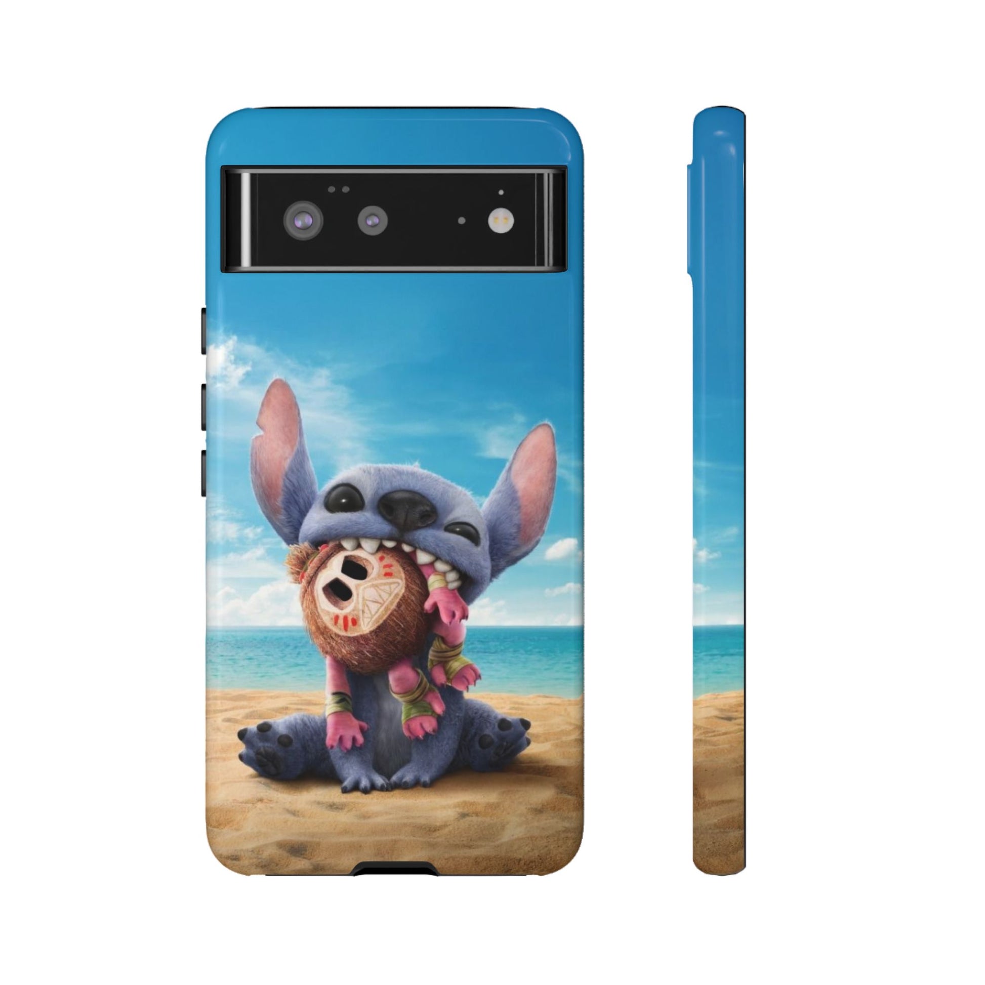 Stitch Beach Sunset Landscape Phone Case for iPhone, Samsung Galaxy, & Pixel Phones