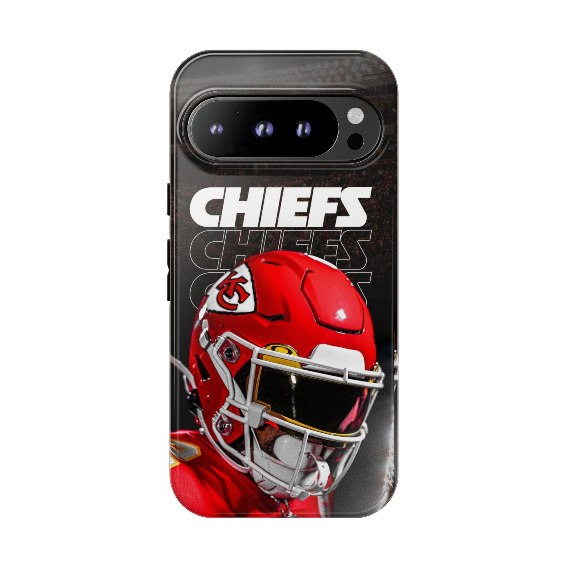 Kansas City Chiefs Football Helmet Logo Tough Cases for iPhones, Samsung, and Pixel