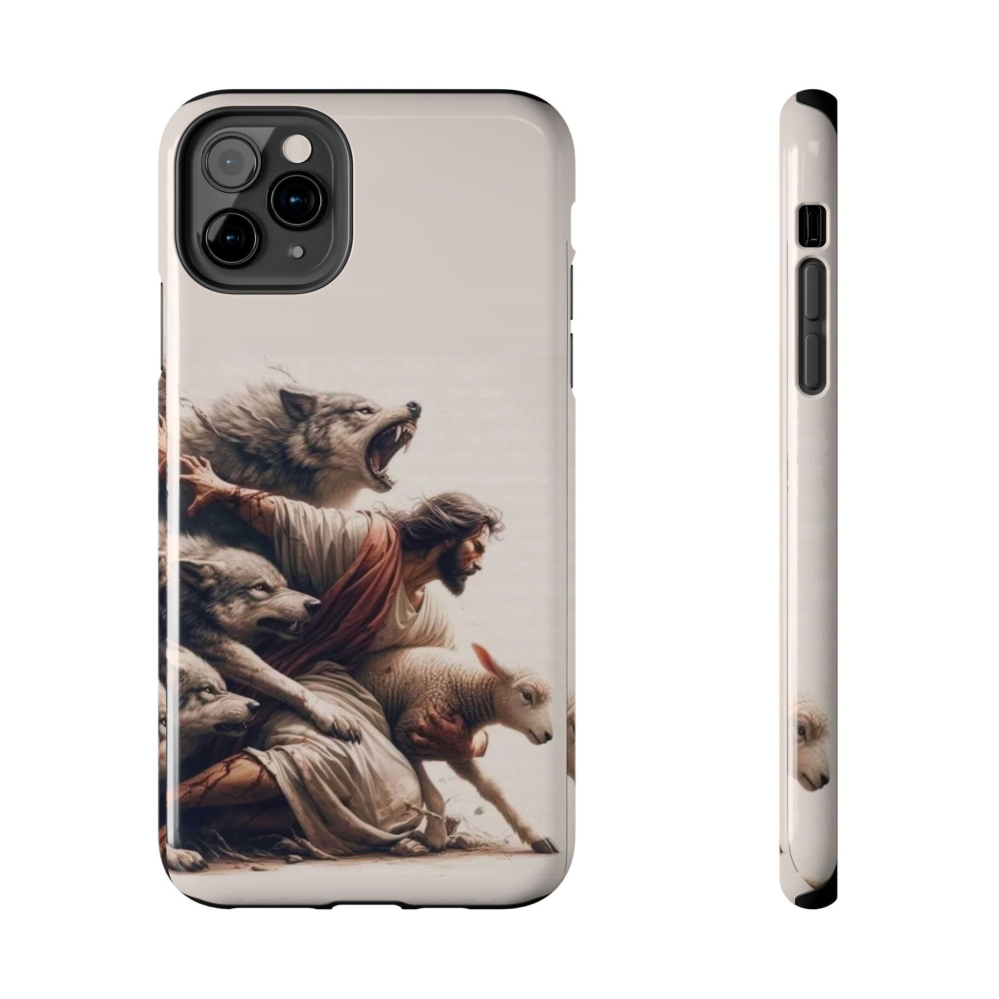 Jesus x Wolves Christian Themed Tough Phone Cases for Iphones & Samsung Phones