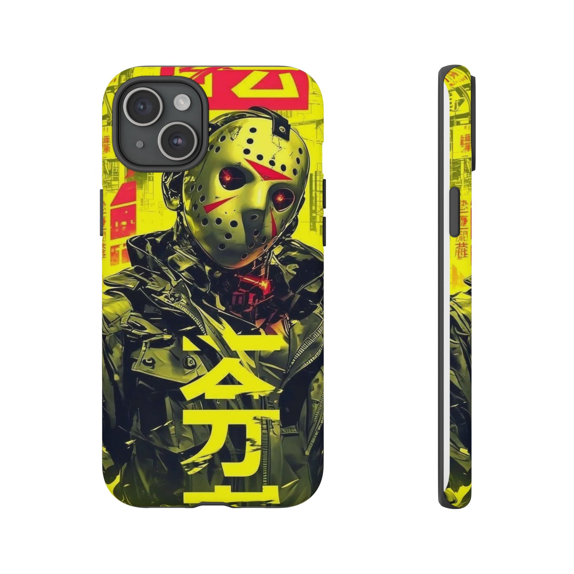 Cyberpunk X Jason Voorhees Tough Cases for iPhones, Samsung, and Pixel