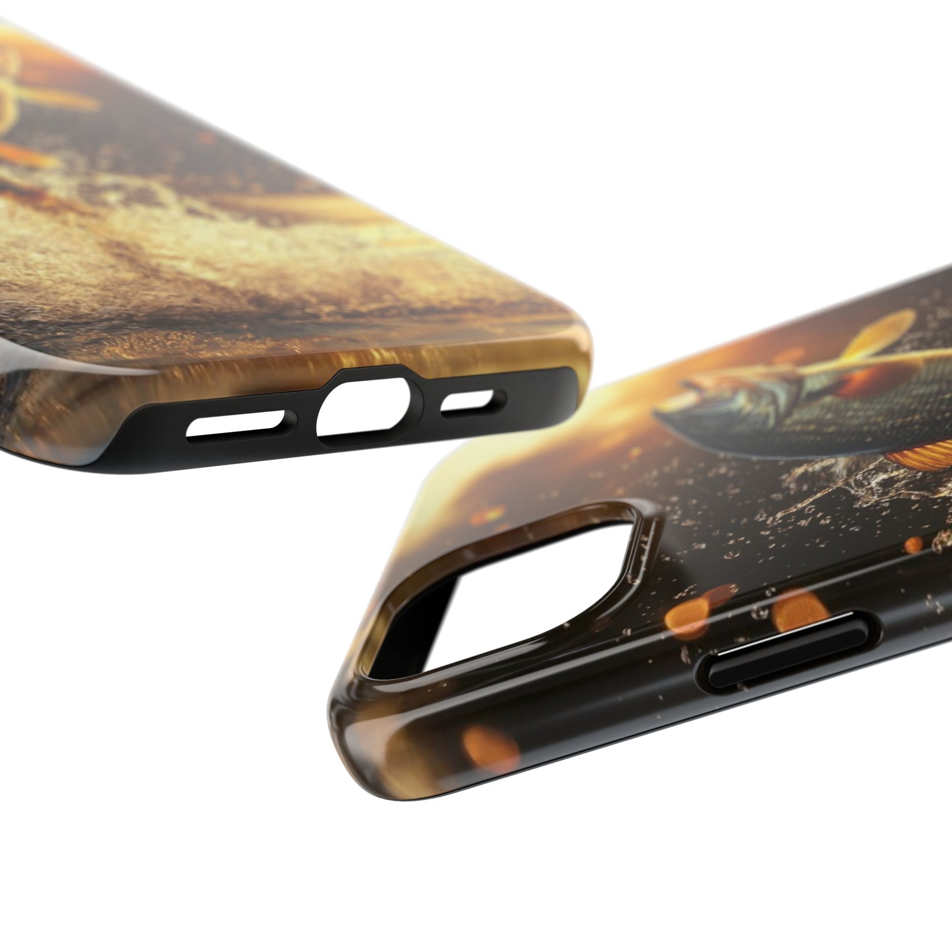 Jumping Bass Fish Theme Phone Cases for iPhones & Samsung Phones