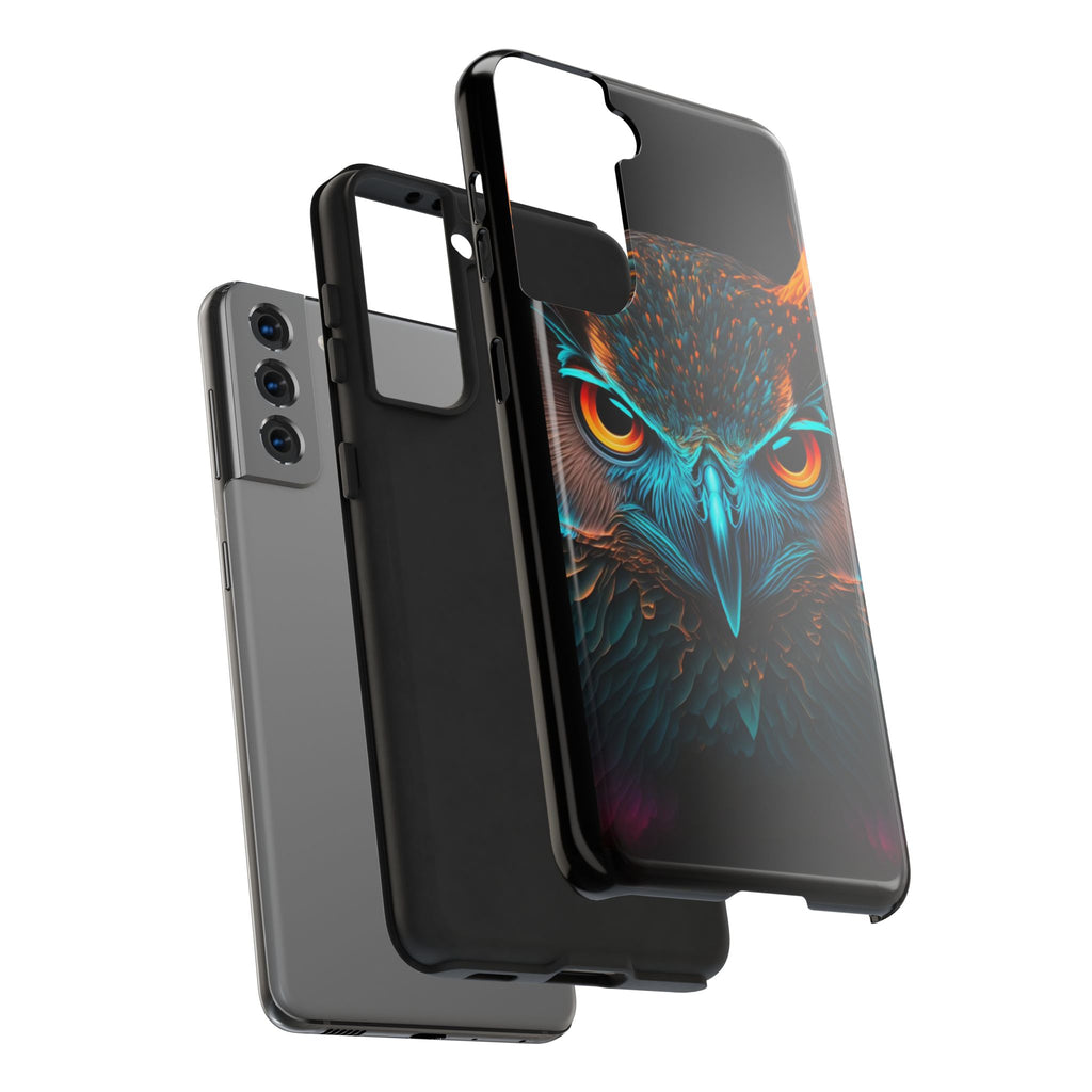 Neon Owl Theme Phone Cases for iPhones & Samsung Phones