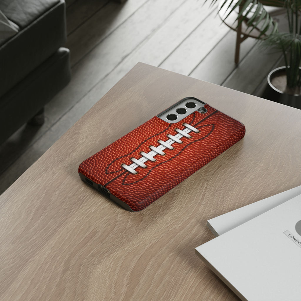 Football Pigskin Print Tough Cases for iPhones, Samsung, and Pixel