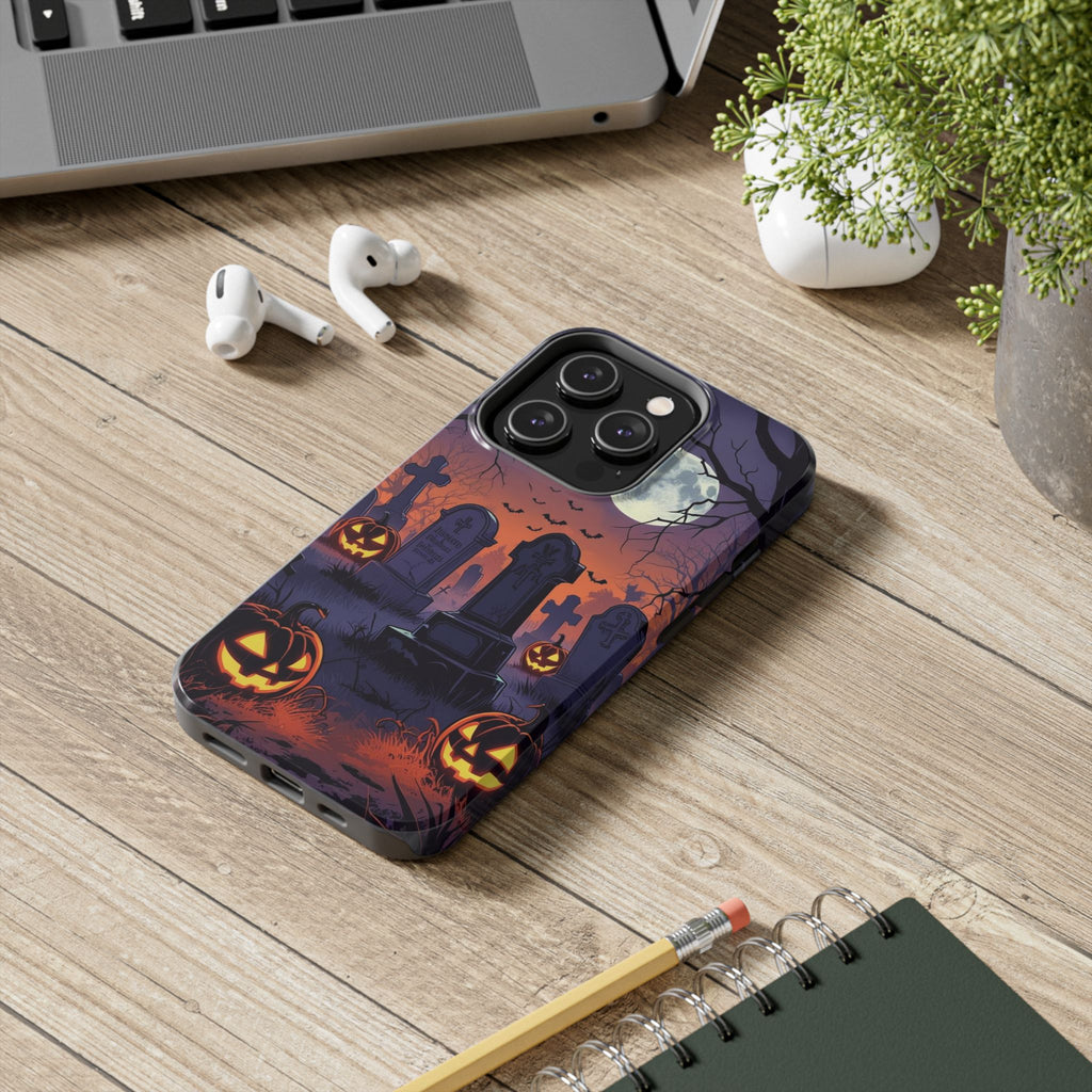 Graveyard Halloween Theme Phone Cases for iPhones & Samsung Phones