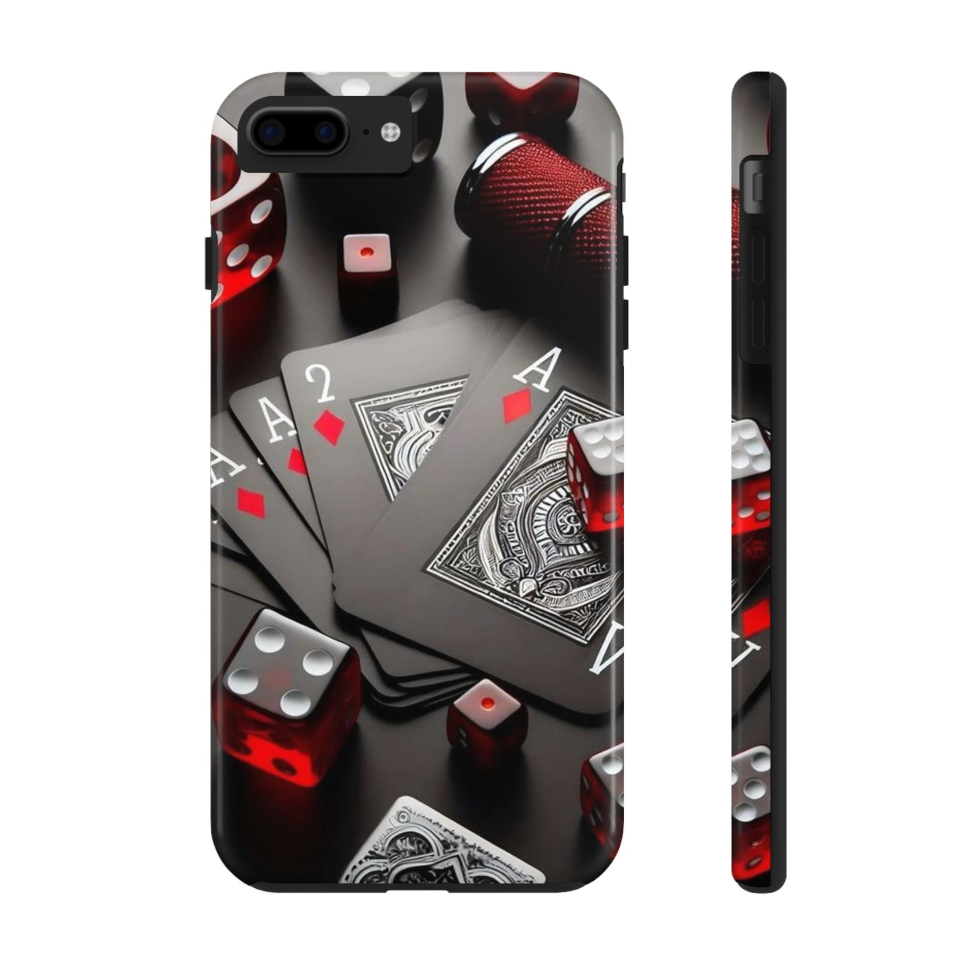 Casino Cards, Dice, and Chips Theme Phone Cases for Iphones & Samsung Phones