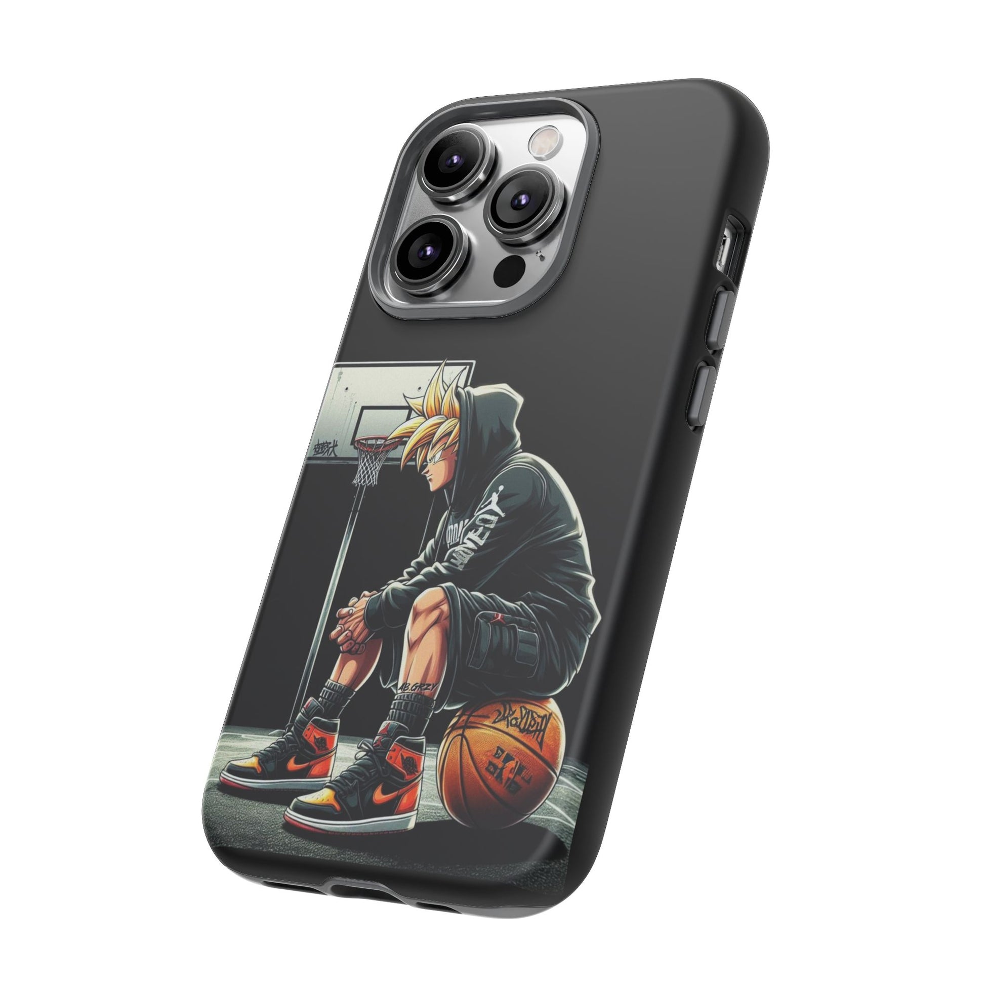 Son Goku Basketball Tough Cases for iPhones, Samsung, and Pixel