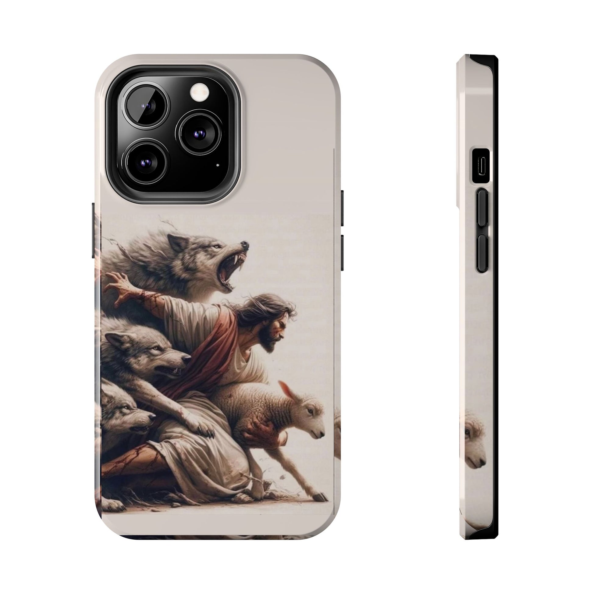 Jesus x Wolves Christian Themed Tough Phone Cases for Iphones & Samsung Phones