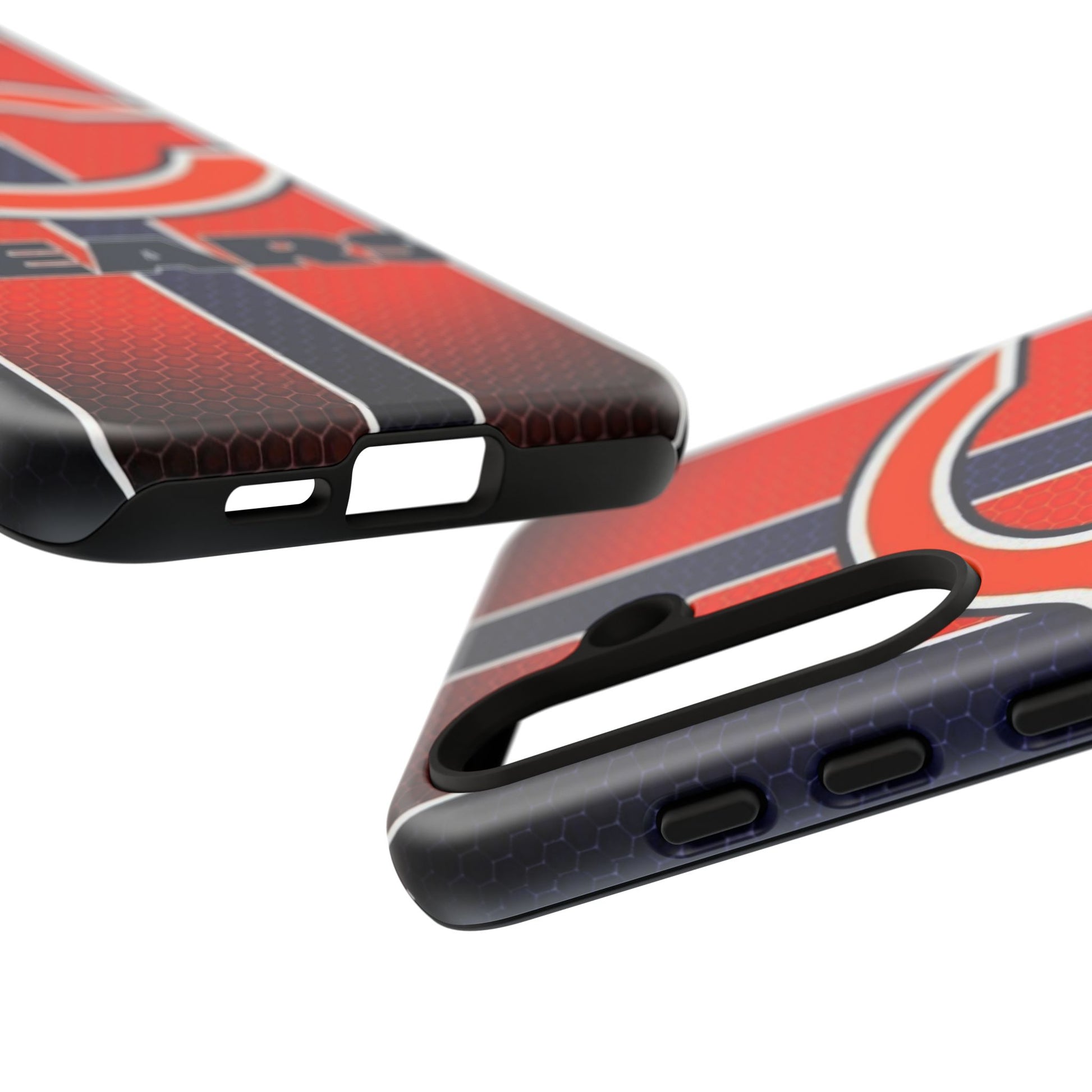 Chicago Bears Stripes Football Phone Case, Tough Cases for iPhones, Samsung, and Pixel