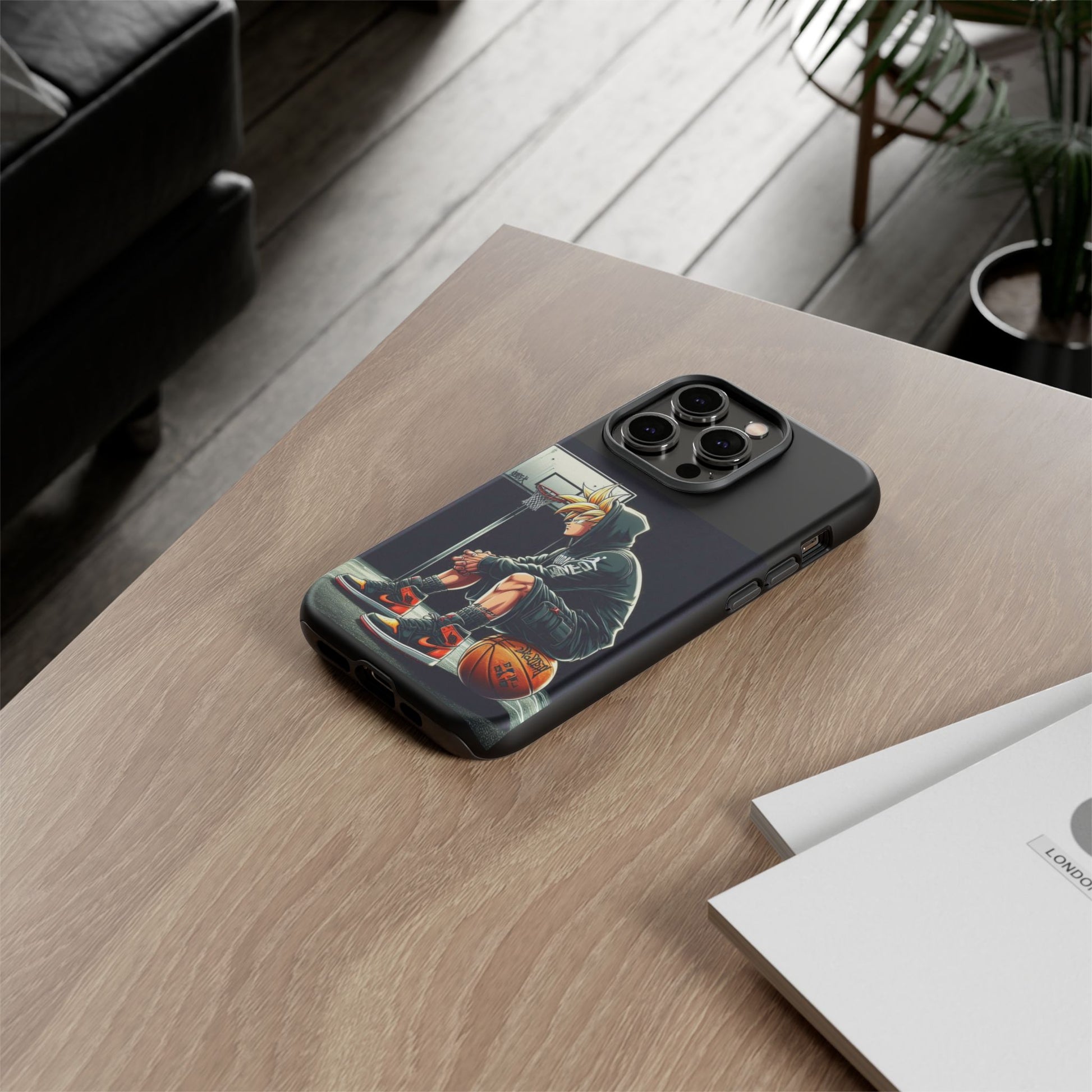 Son Goku Basketball Tough Cases for iPhones, Samsung, and Pixel