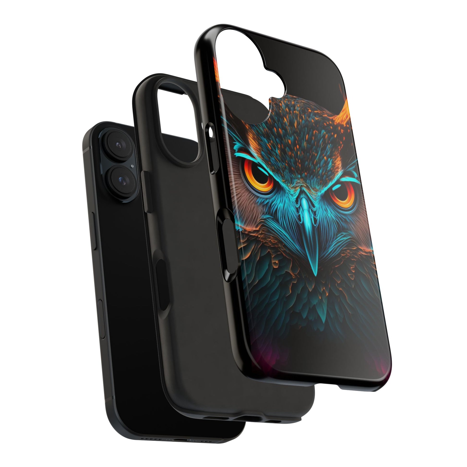 Neon Owl Theme Phone Cases for iPhones & Samsung Phones