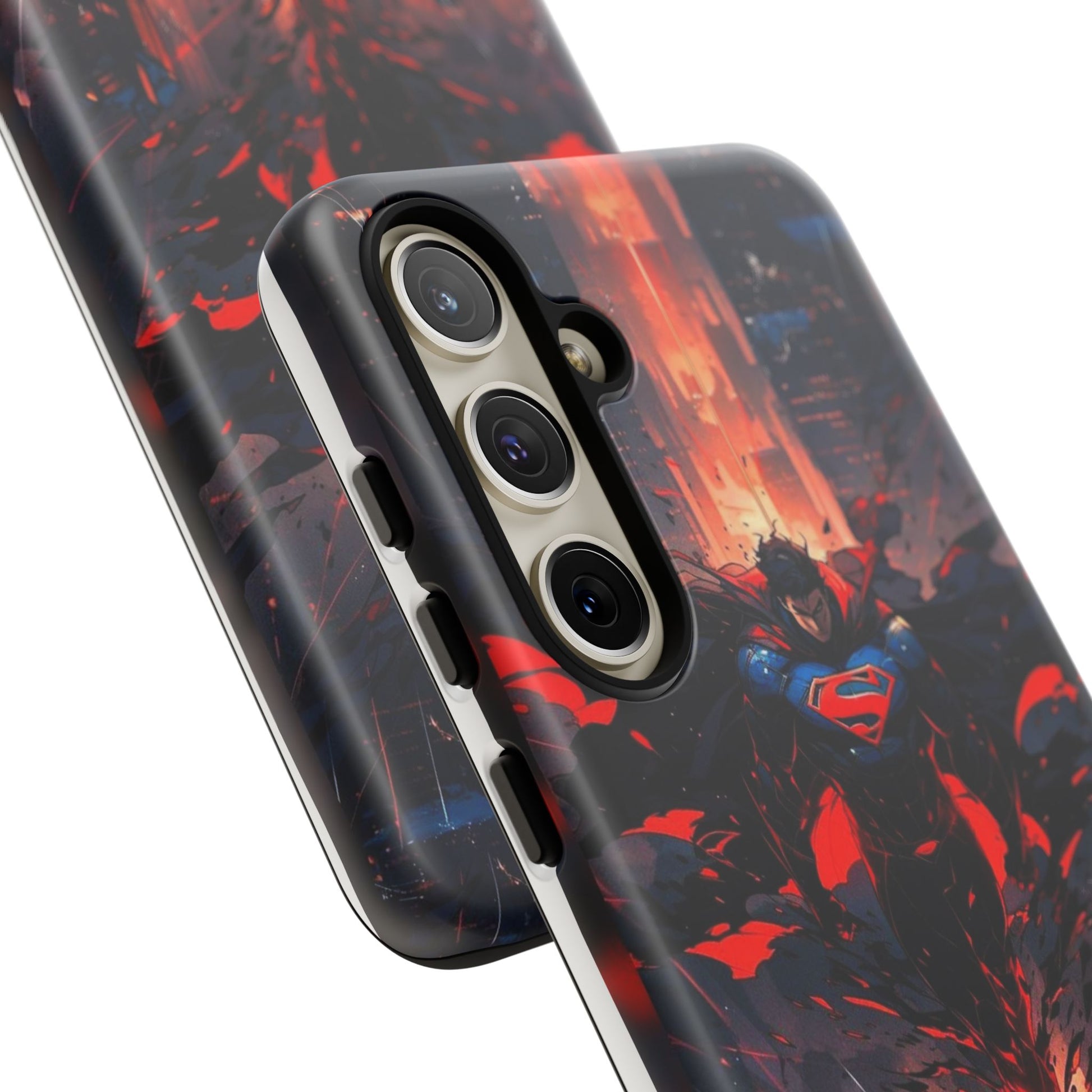 Anime Superman Tough Cases for iPhones, Samsung, and Pixel