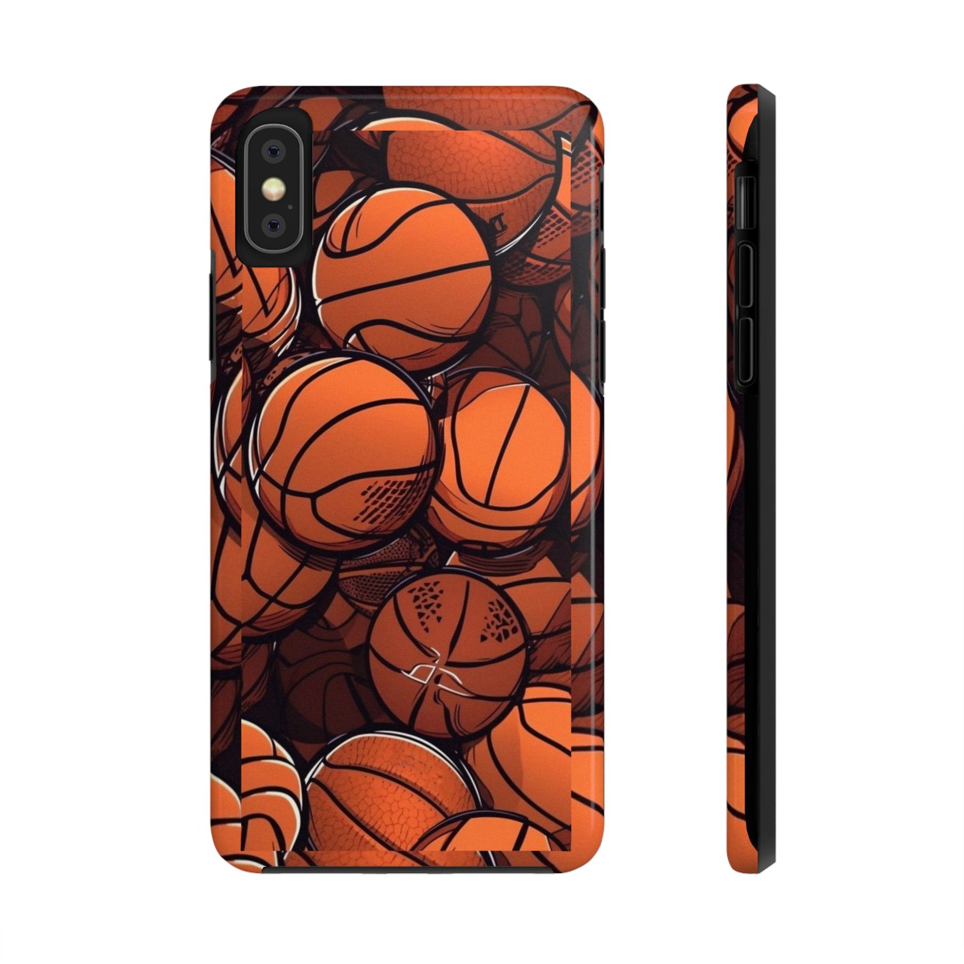 Basketball Pattern Design Tough Phone Cases for Iphones & Samsung Durable