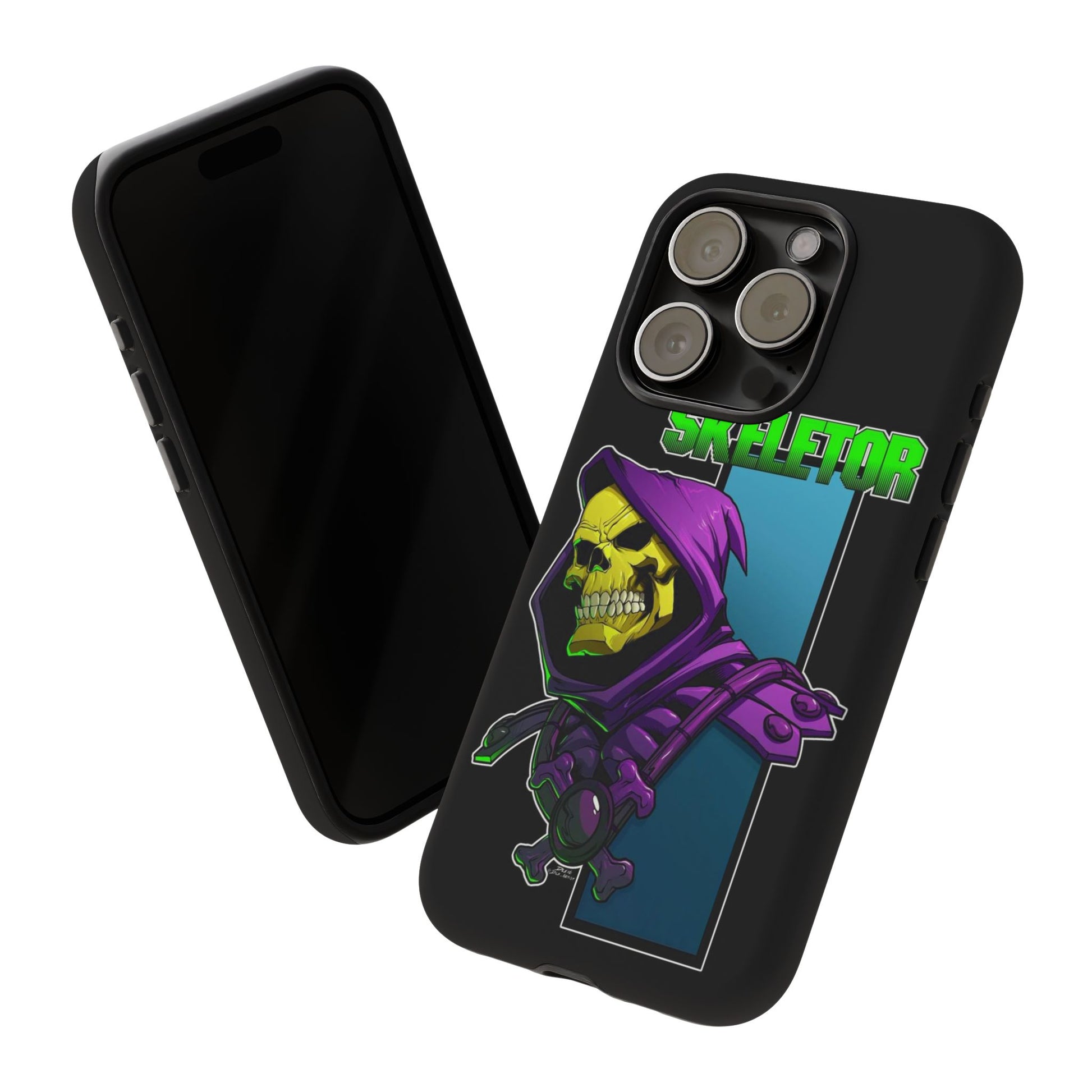 Skeletor Tough Cases for iPhones, Samsung, and Pixel