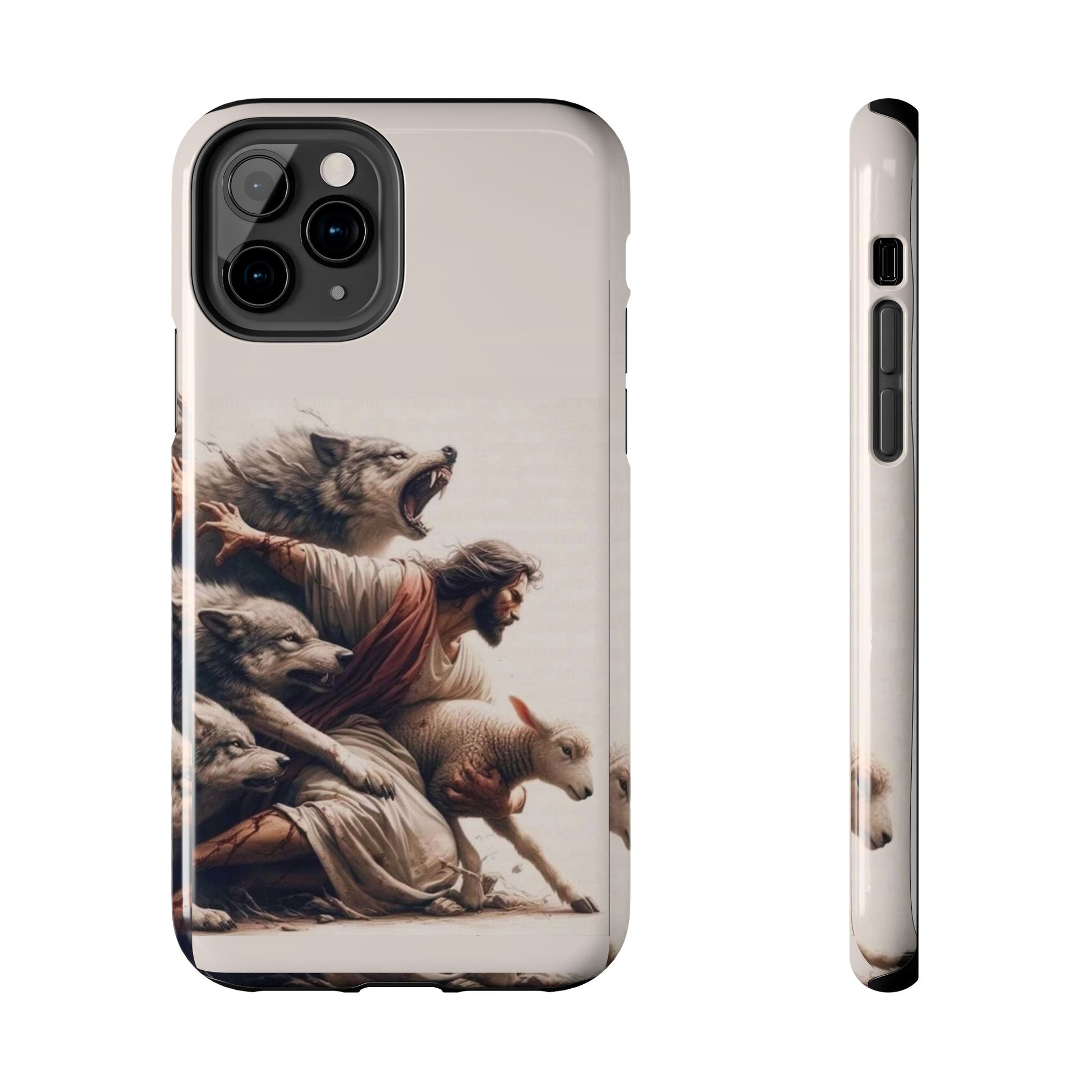 Jesus x Wolves Christian Themed Tough Phone Cases for Iphones & Samsung Phones