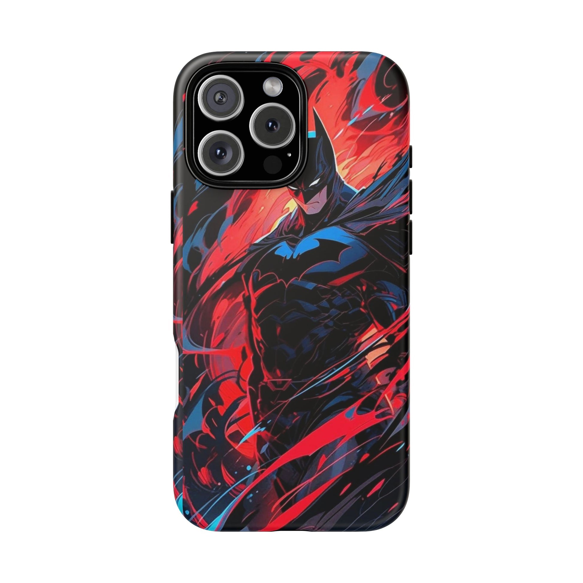 The Dark Knight Batman Art Tough Cases for iPhones, Samsung, and Pixel