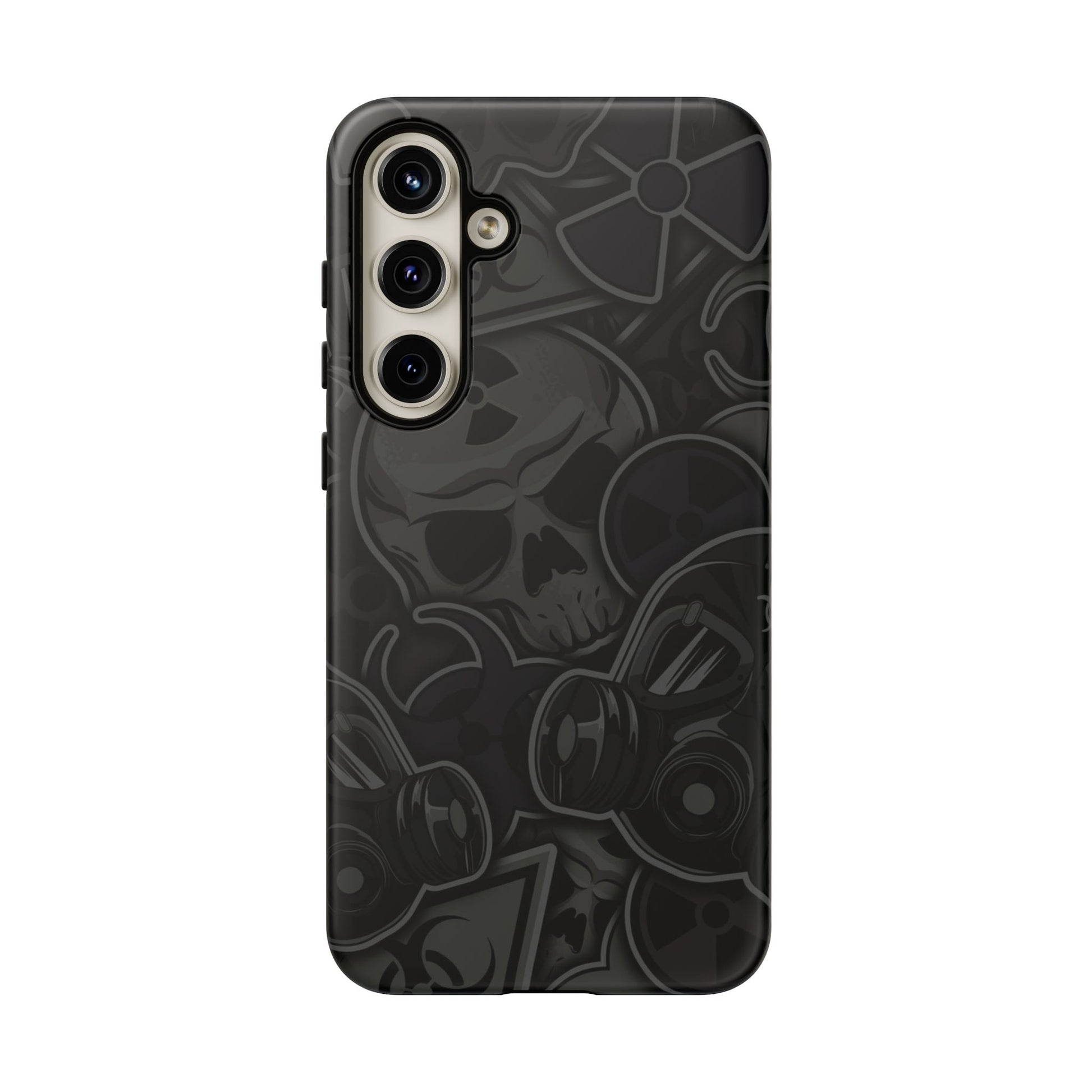 Tough Cases Phone Case, Edgy Skull Design Phone Cover, Gothic Cell Phone Shell