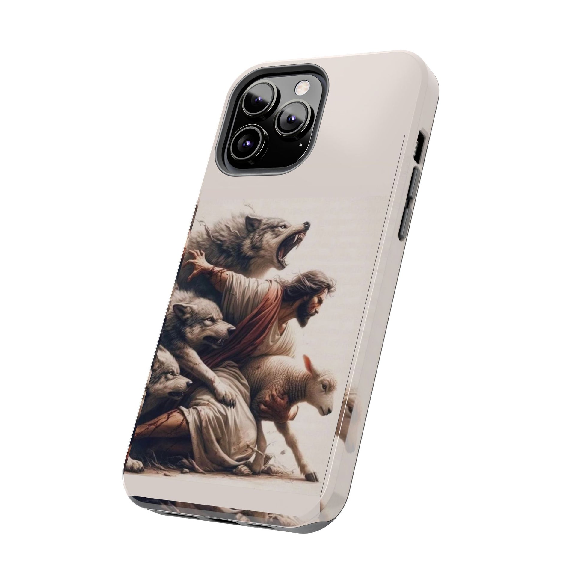 Jesus x Wolves Christian Themed Tough Phone Cases for Iphones & Samsung Phones