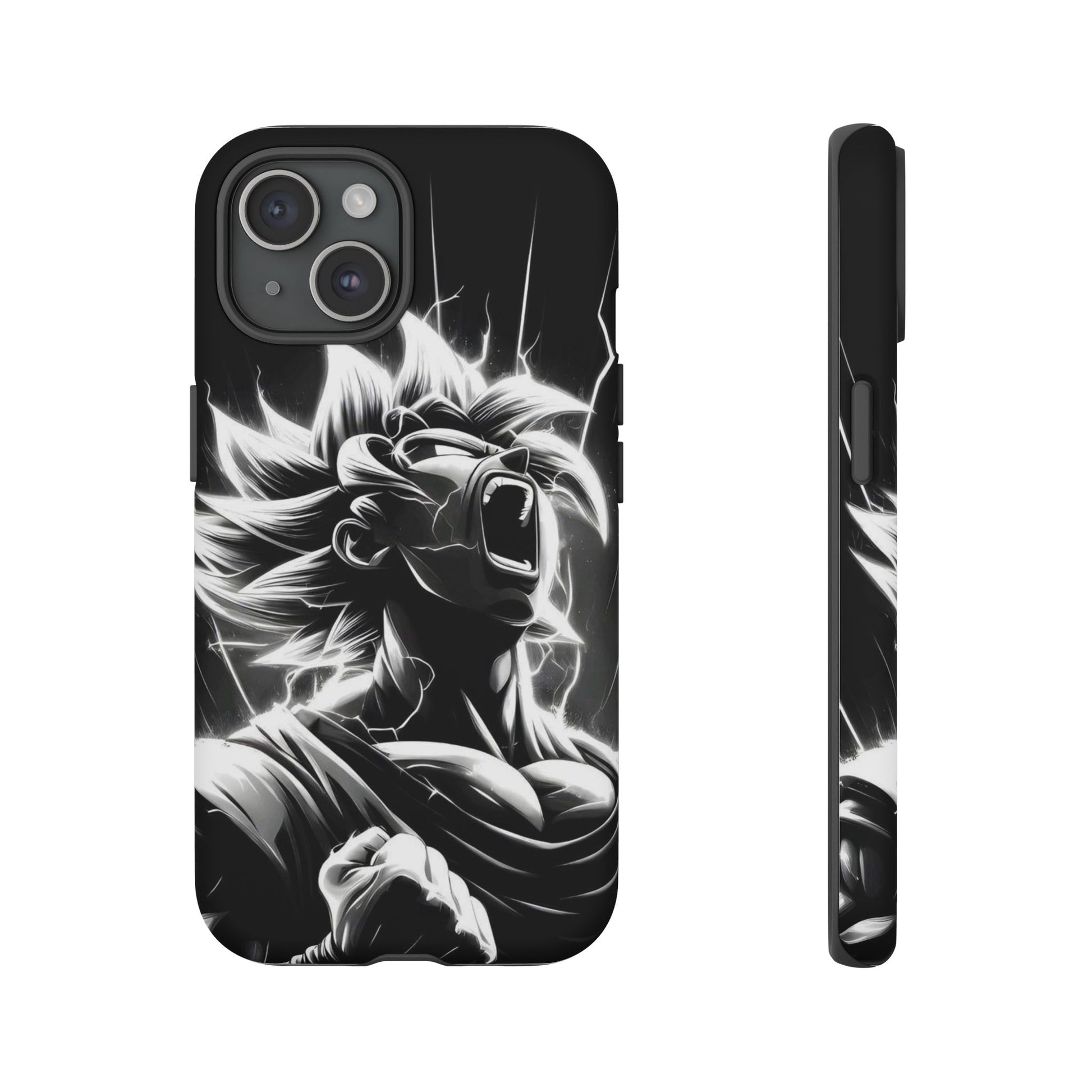 Anime Saiyan Rage Dragon ball Z Tough Cases for iPhones, Samsung, and Pixel