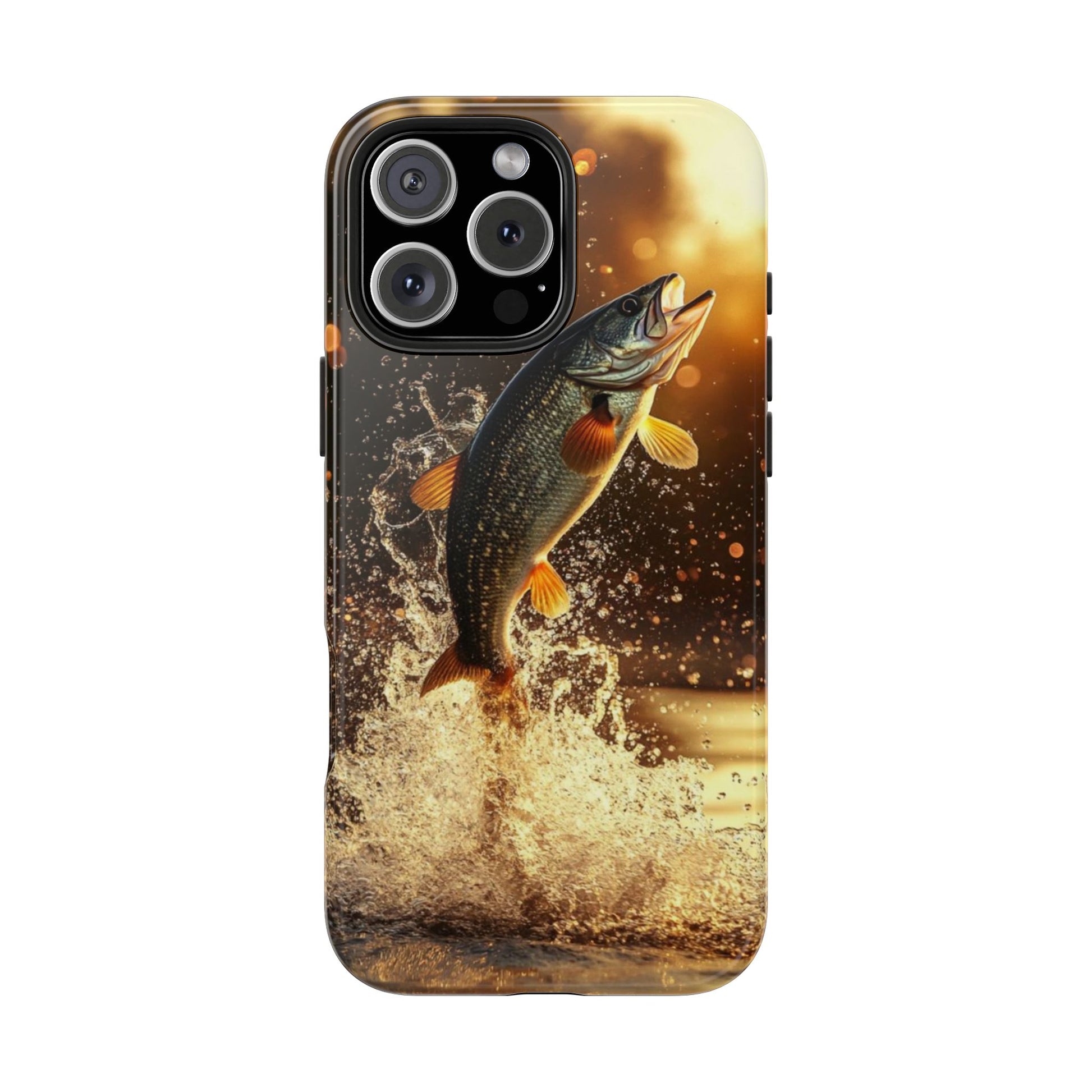 Jumping Bass Fish Theme Phone Cases for iPhones & Samsung Phones