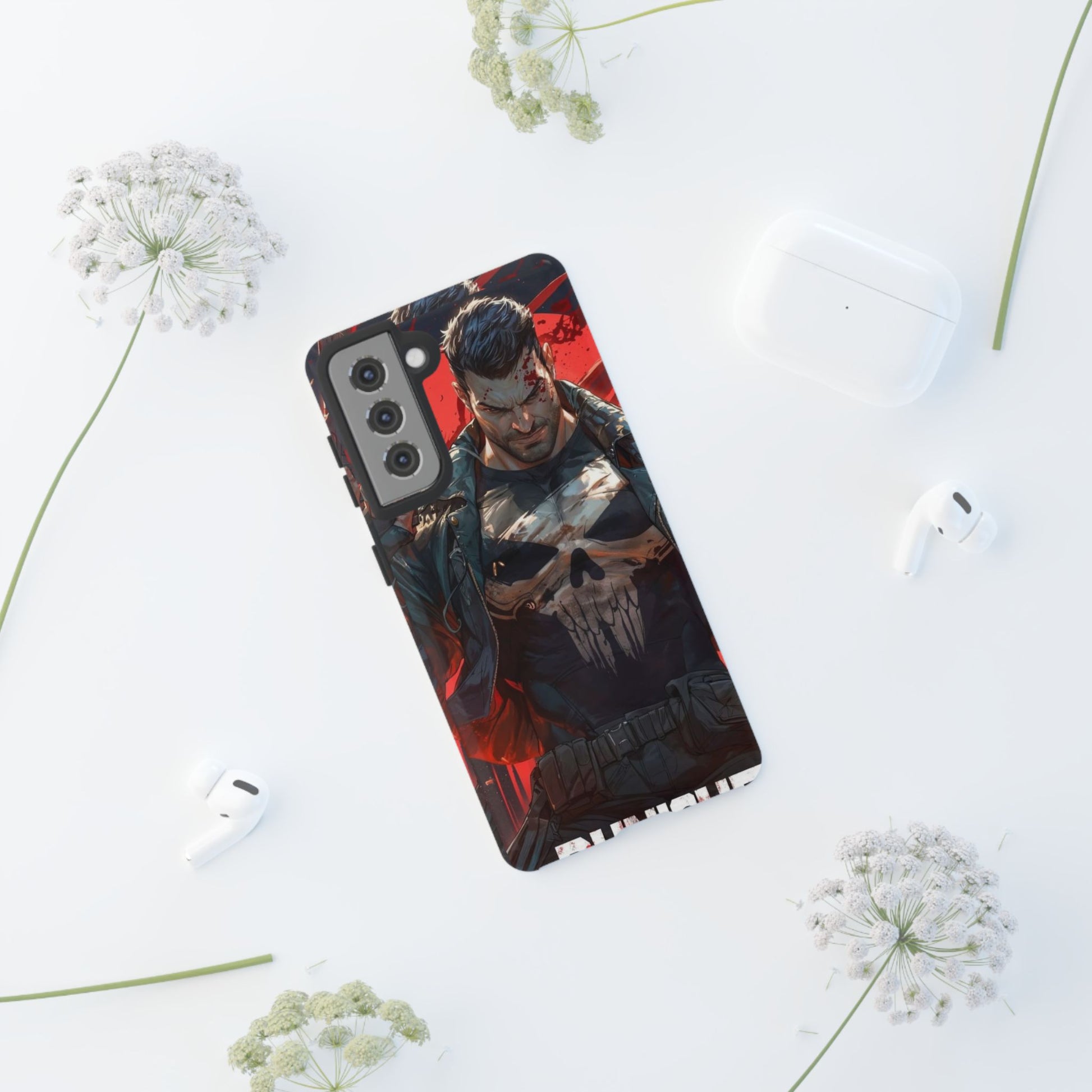Punisher Tough Cases for iPhones, Samsung, and Pixel