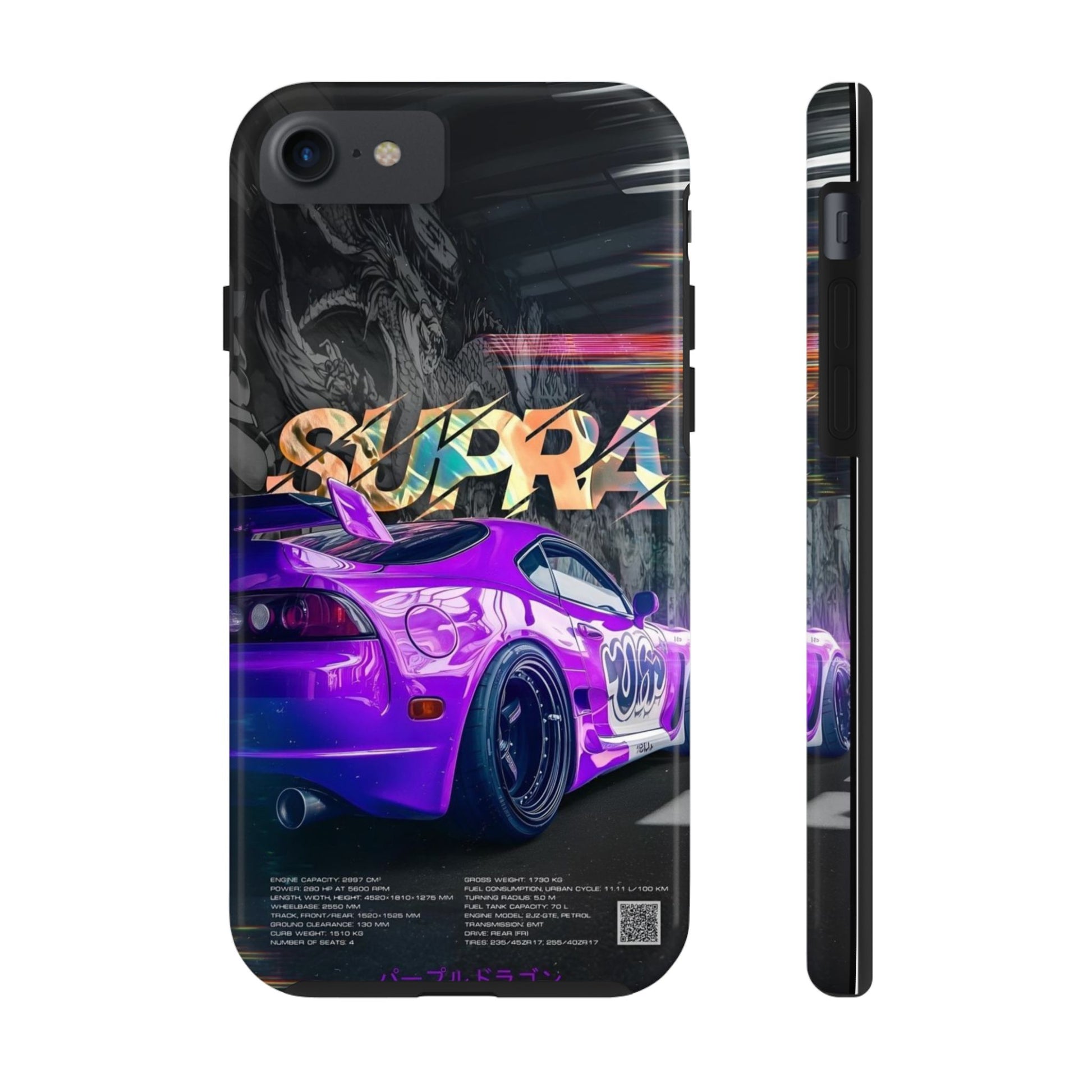 Purple Toyota Supra Tough Phone Cases for Iphones & Samsung Phones Durable
