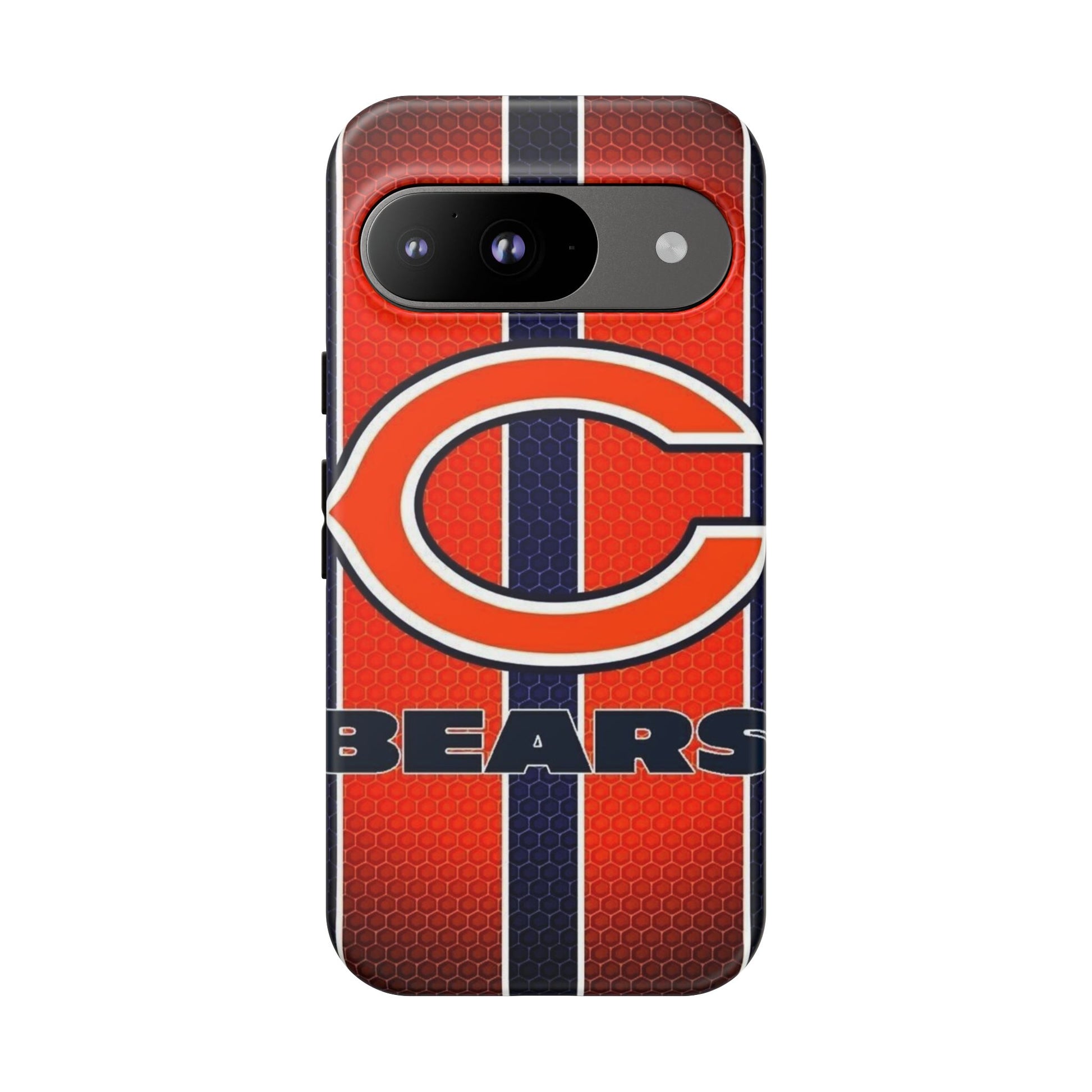 Chicago Bears Stripes Football Phone Case, Tough Cases for iPhones, Samsung, and Pixel