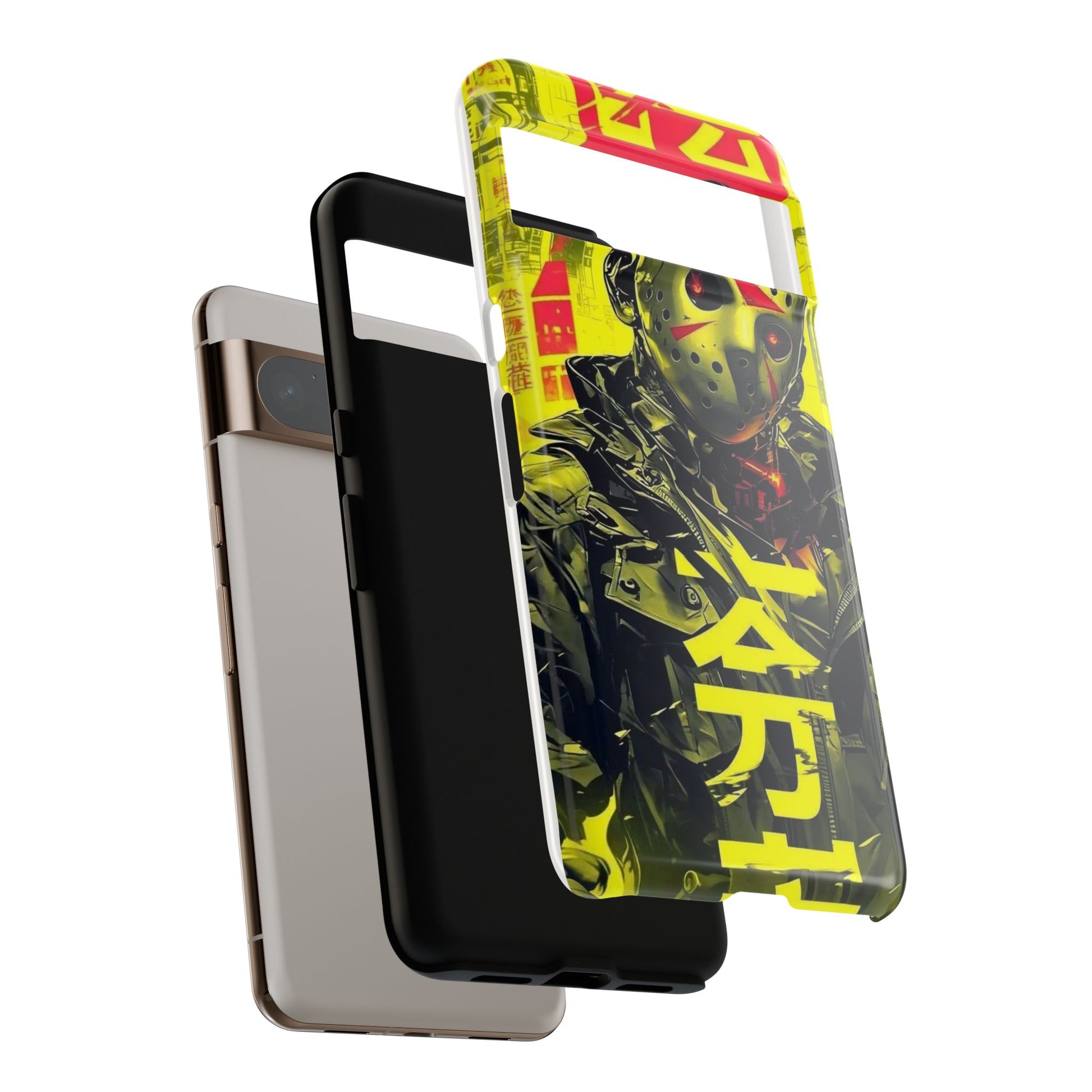 Cyberpunk X Jason Voorhees Tough Cases for iPhones, Samsung, and Pixel