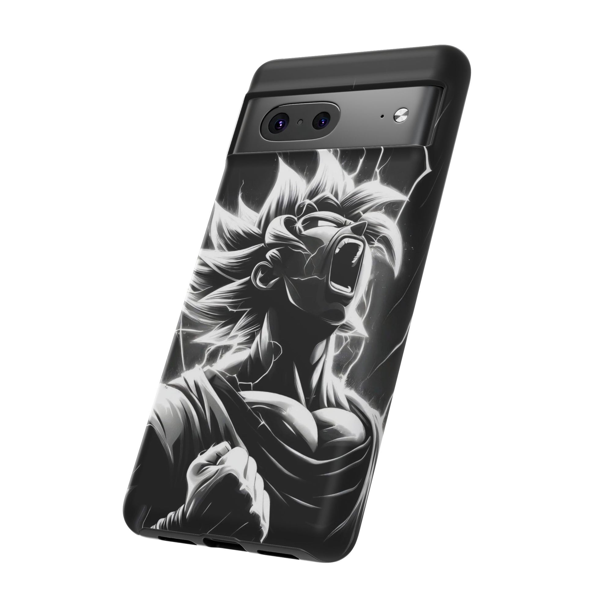 Anime Saiyan Rage Dragon ball Z Tough Cases for iPhones, Samsung, and Pixel