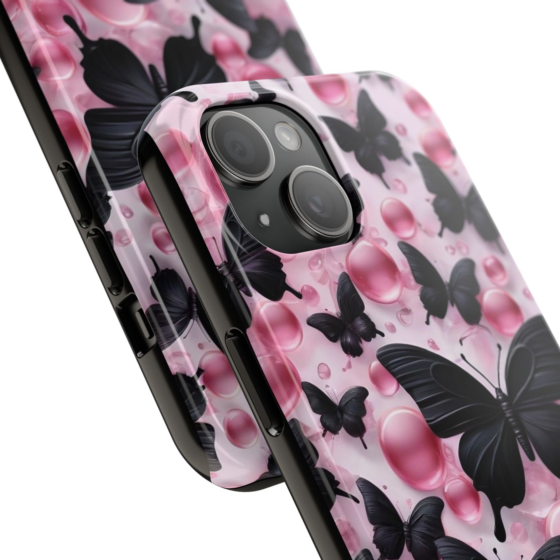 Pearls and Butterflies Theme Phone Cases for iPhones & Samsung Phones