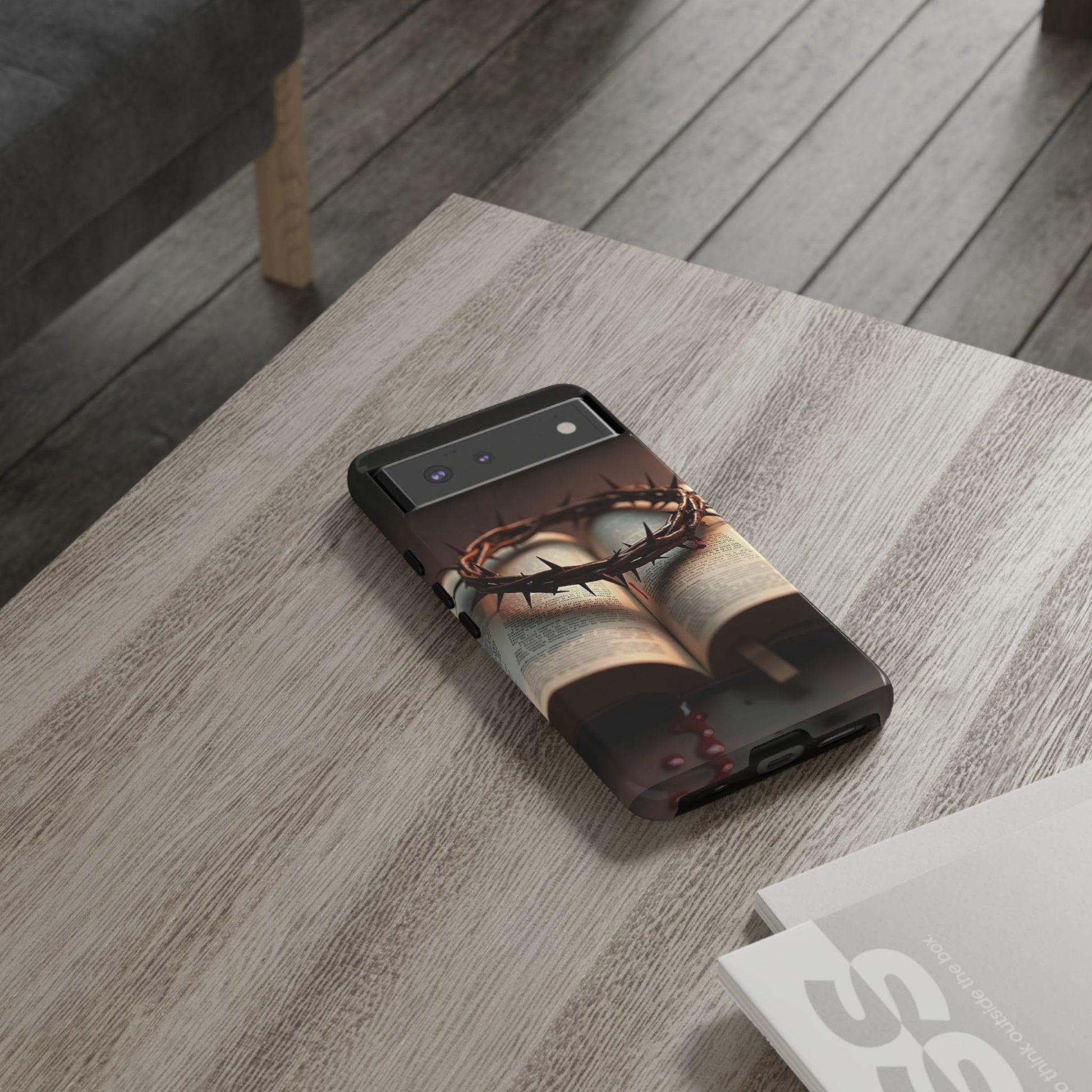 Crown of Thorns and Bible Christian Tough Cases for iPhones, Samsung, and Pixel