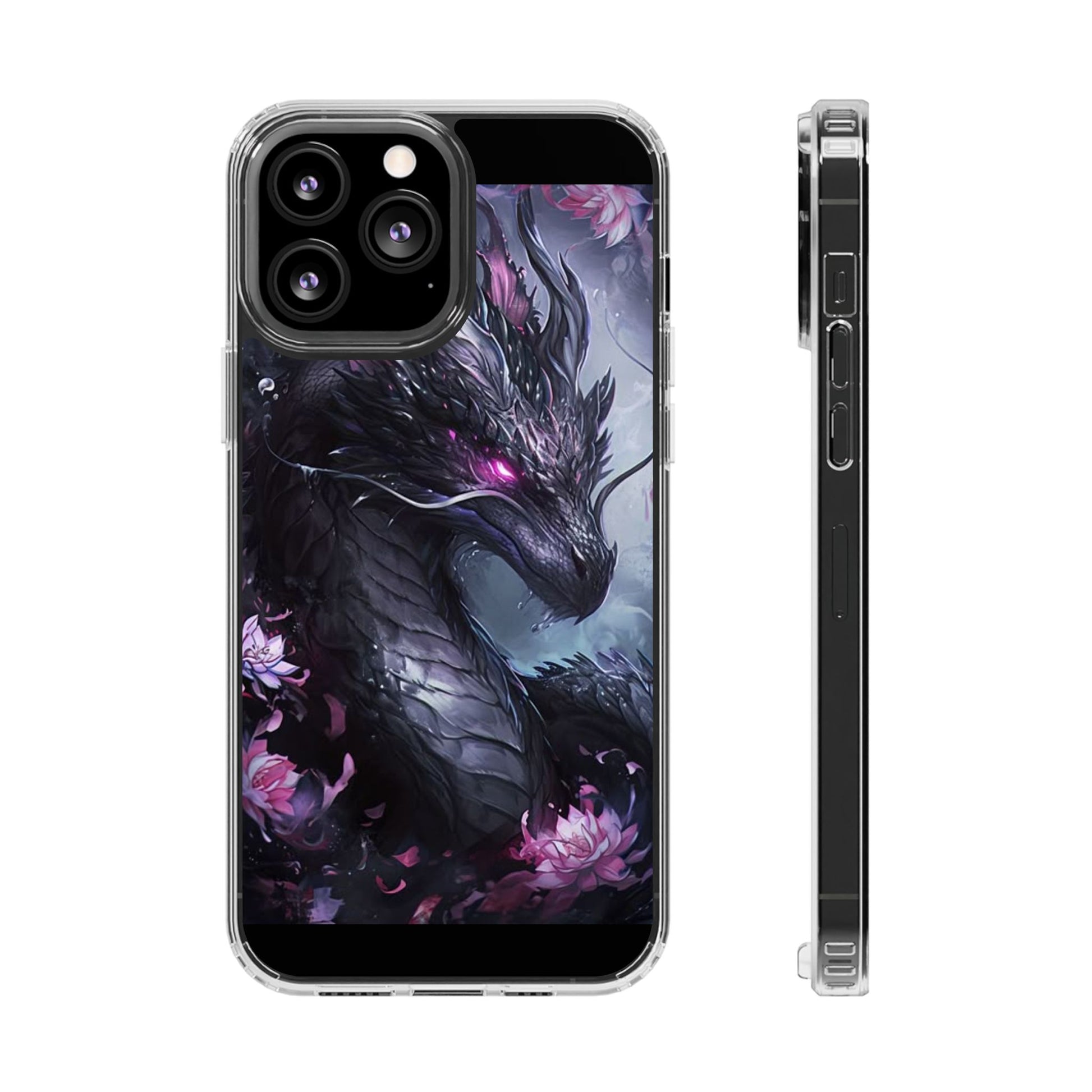 Phone Cases, Purple Dragon Design, iPhone Samsung Case, Protective Cover, Unique