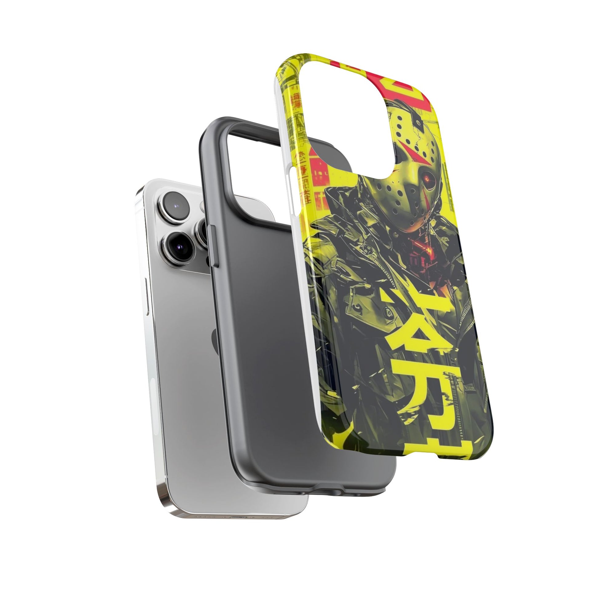 Cyberpunk X Jason Voorhees Tough Cases for iPhones, Samsung, and Pixel