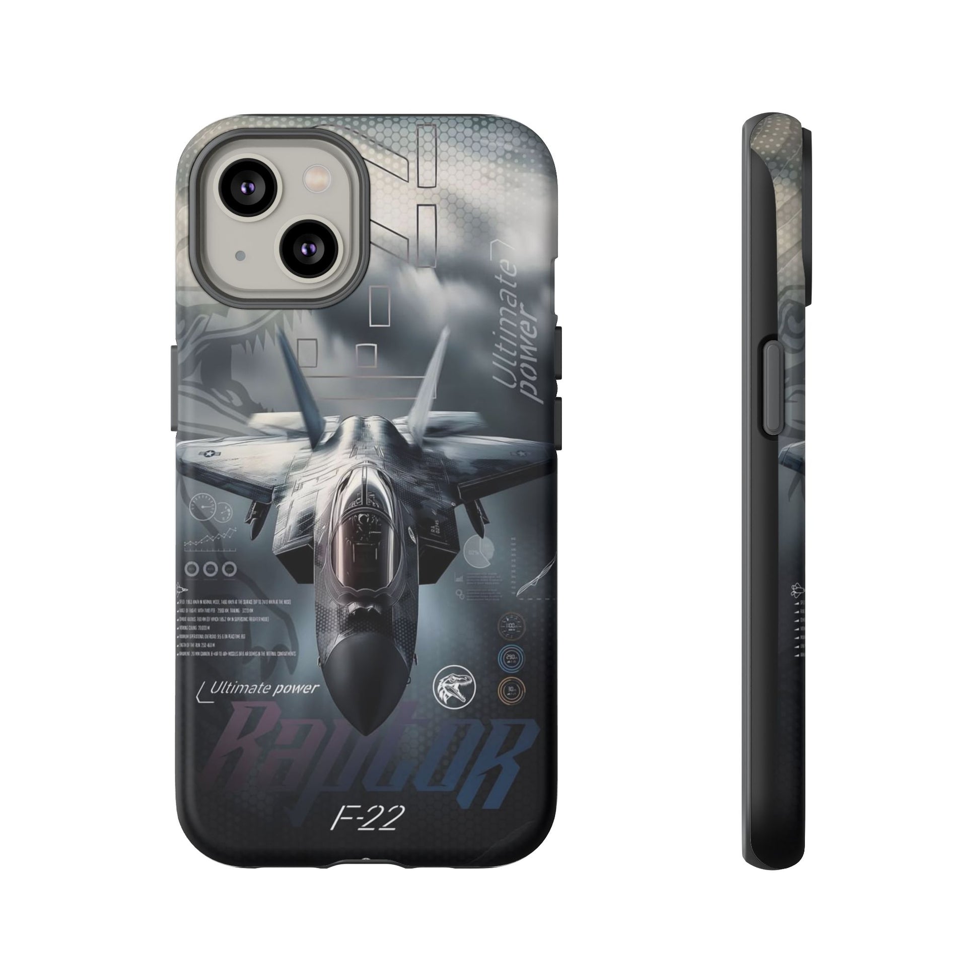 F-22 Raptor Fighter Jet Tough Cases for iPhones, Samsung, and Pixel