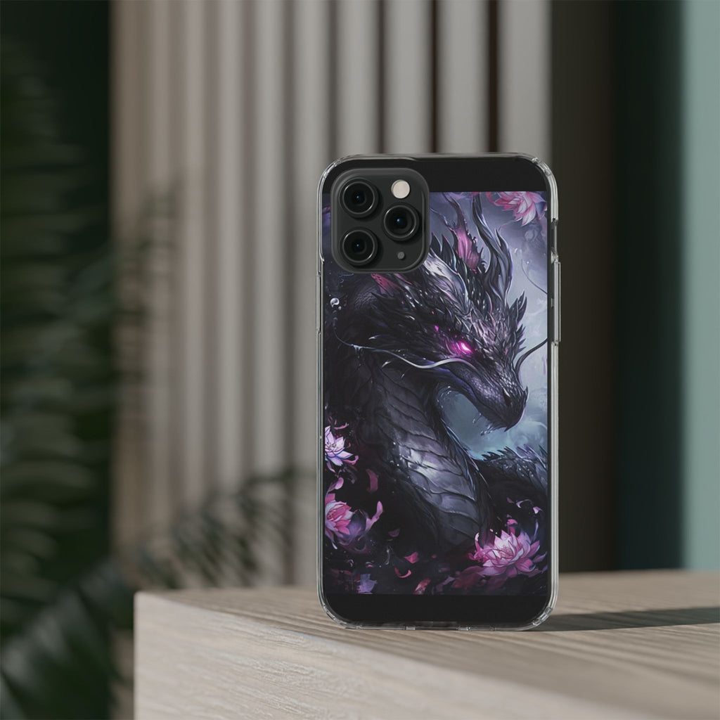 Phone Cases, Purple Dragon Design, iPhone Samsung Case, Protective Cover, Unique