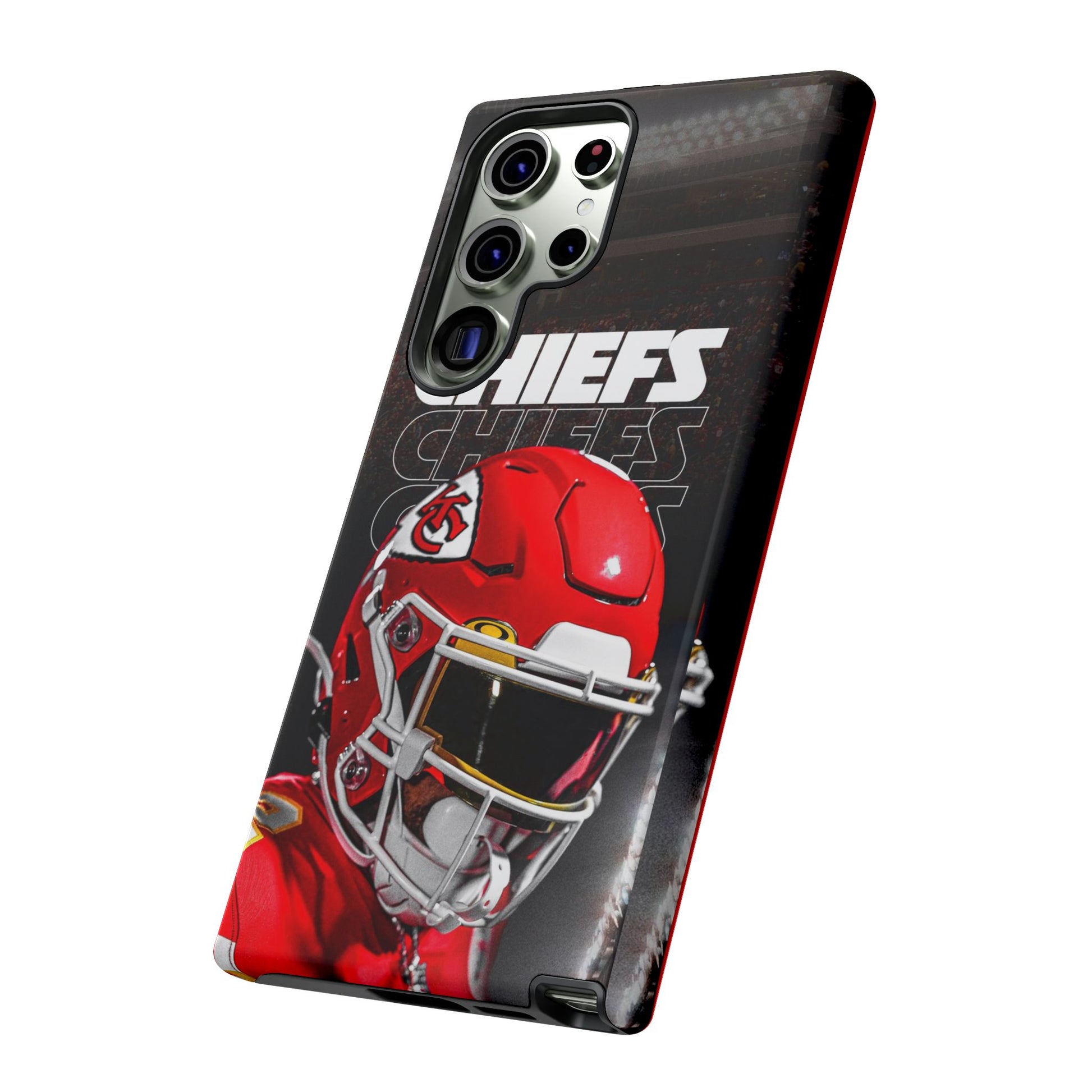 Kansas City Chiefs Football Helmet Logo Tough Cases for iPhones, Samsung, and Pixel