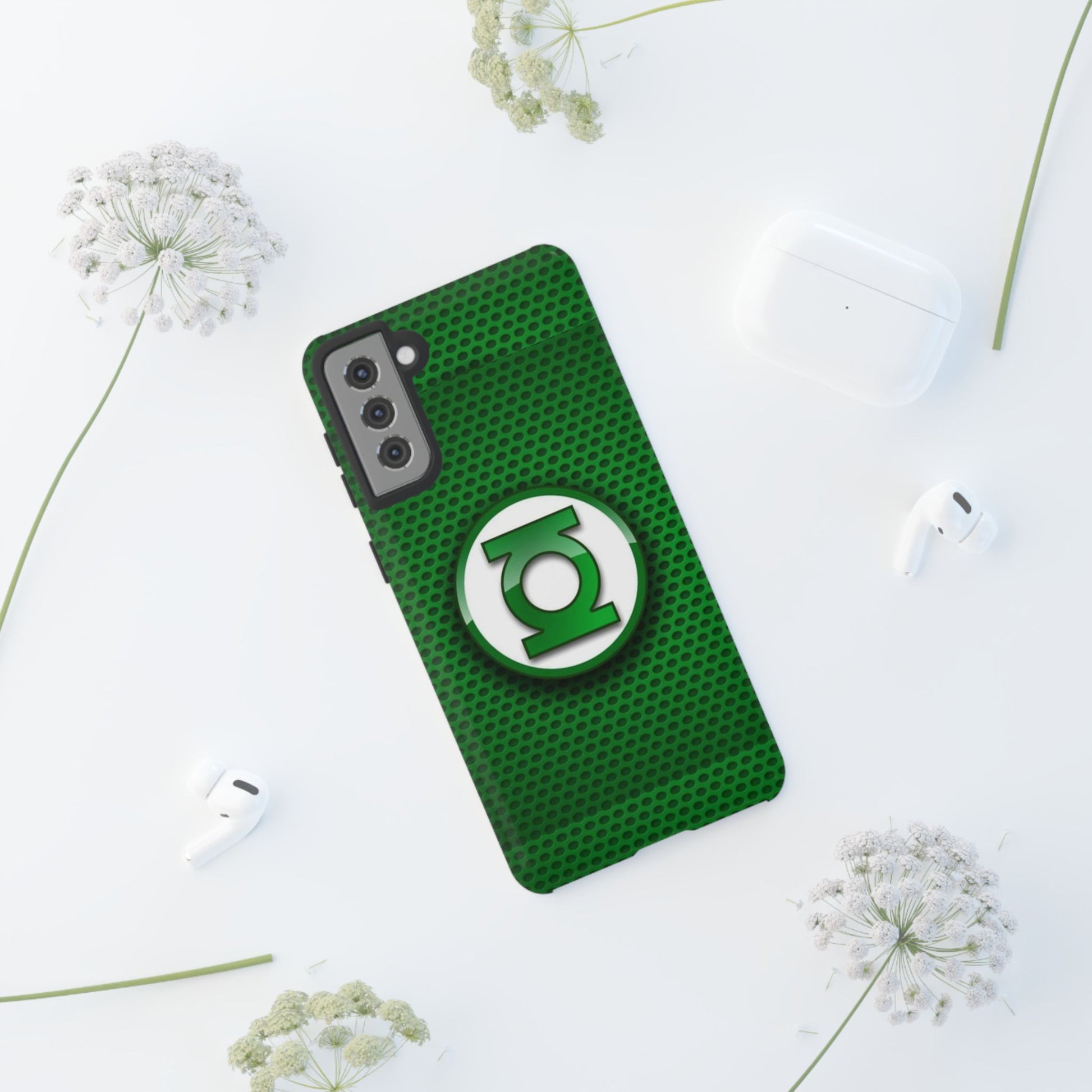Green Lantern Logo Phone Case, Tough Cases, DC Case for iPhones, Samsung, and Pixel