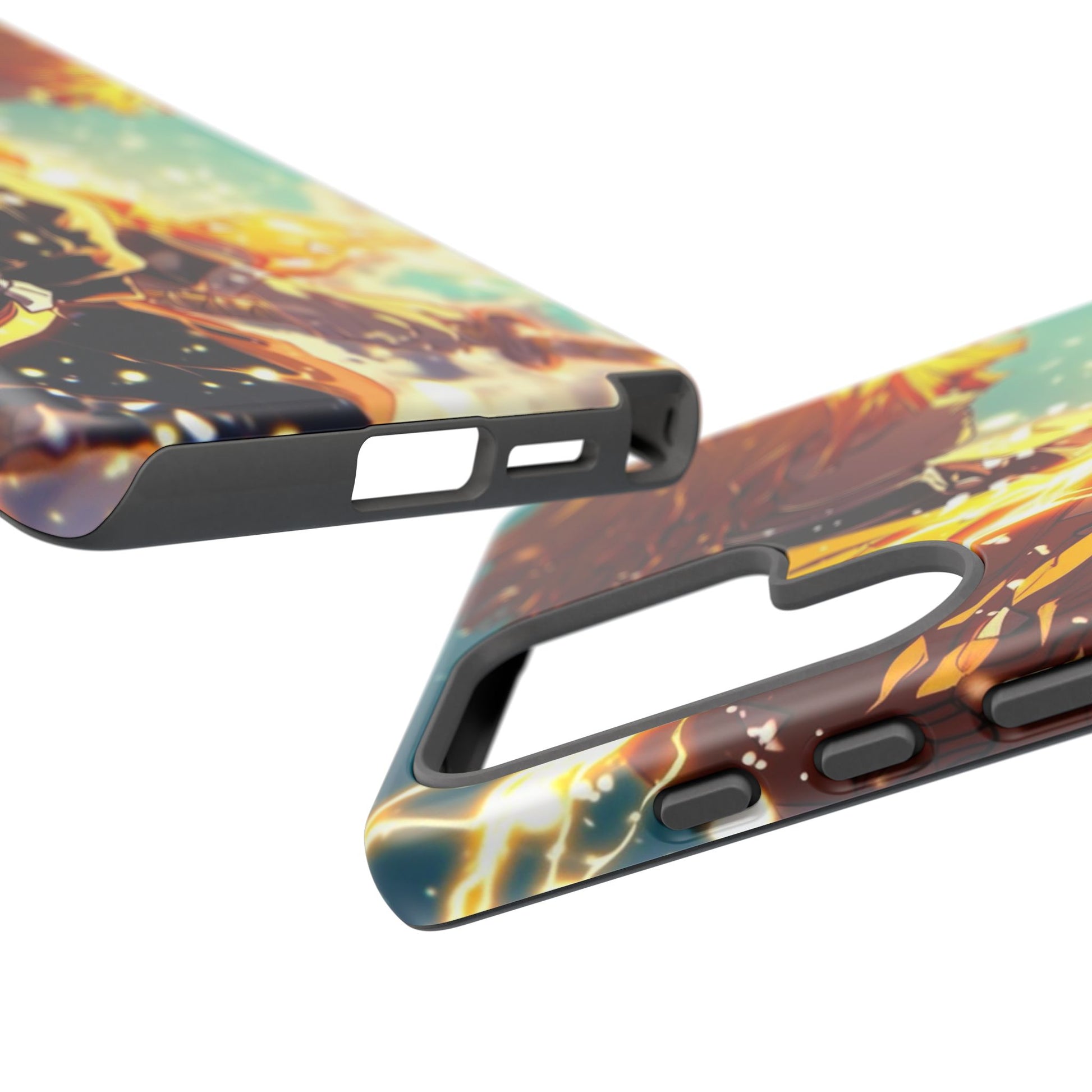 Demon Slayer Zenitsu Anime Theme Phone Case, Tough Cases for iPhones, Samsung, and Pixel