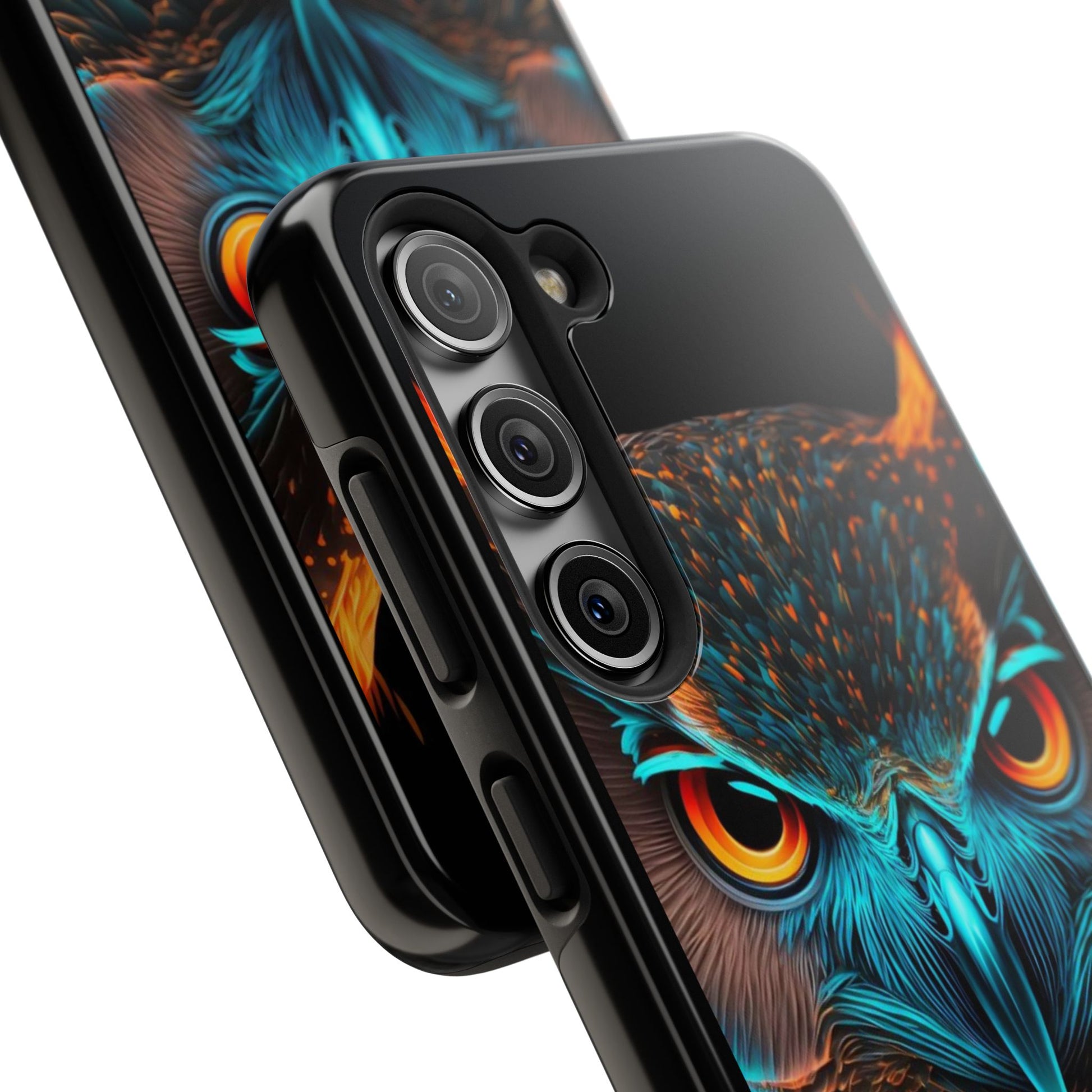 Neon Owl Theme Phone Cases for iPhones & Samsung Phones