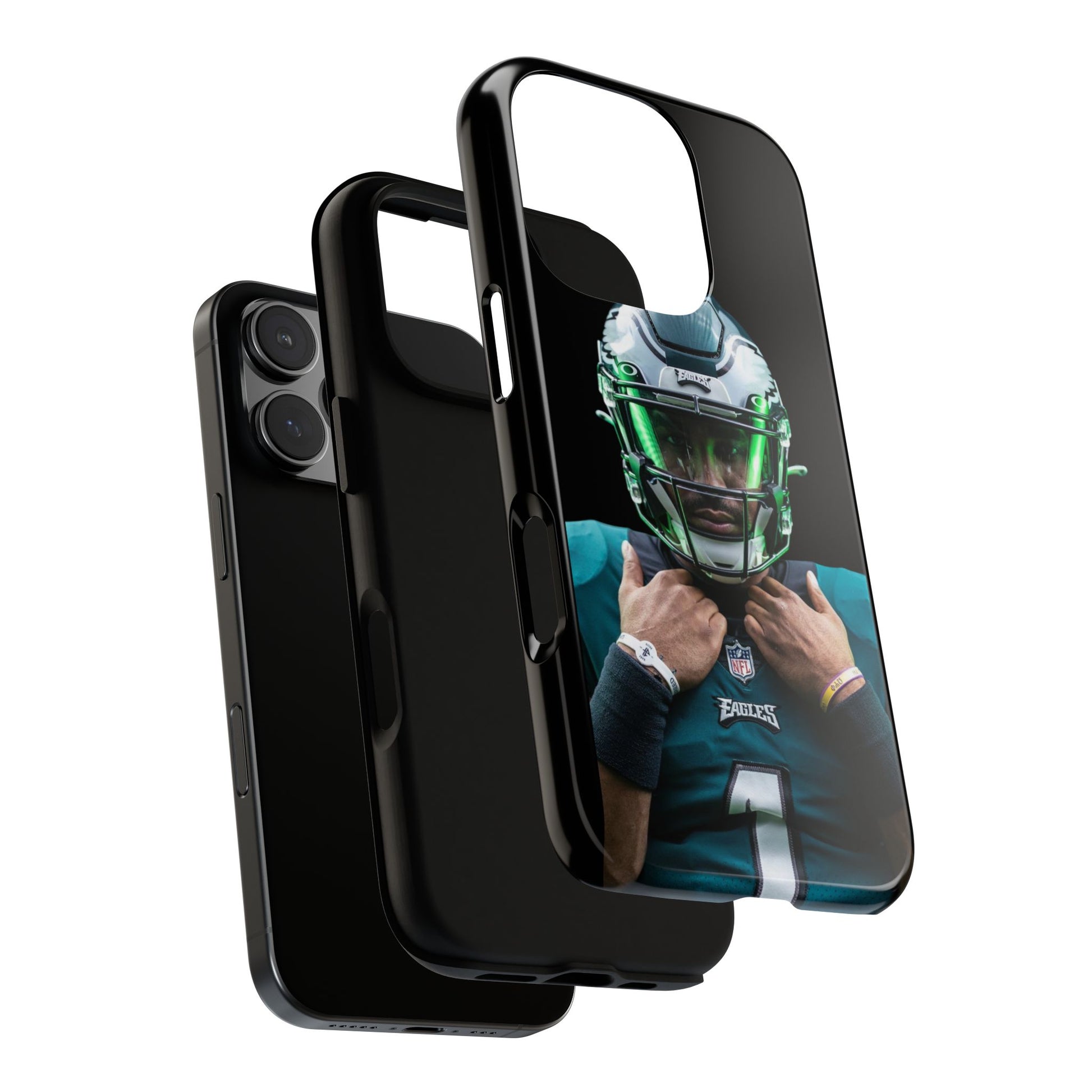 Eagles Football Jalen Hurts Tough Cases for iPhones, Samsung, and Pixel