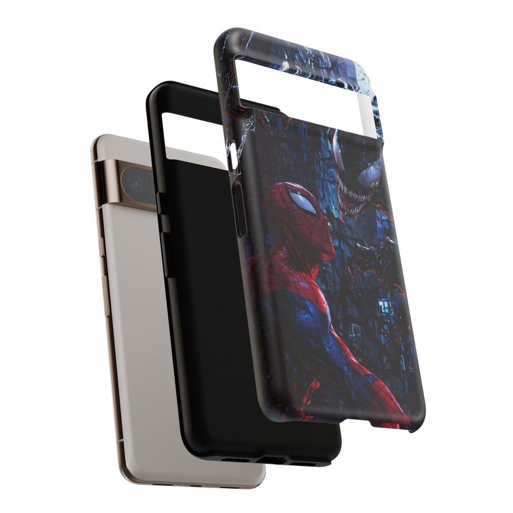 Venom x Spiderman Phone Case, Tough Cases for iPhones, Samsung, and Pixel
