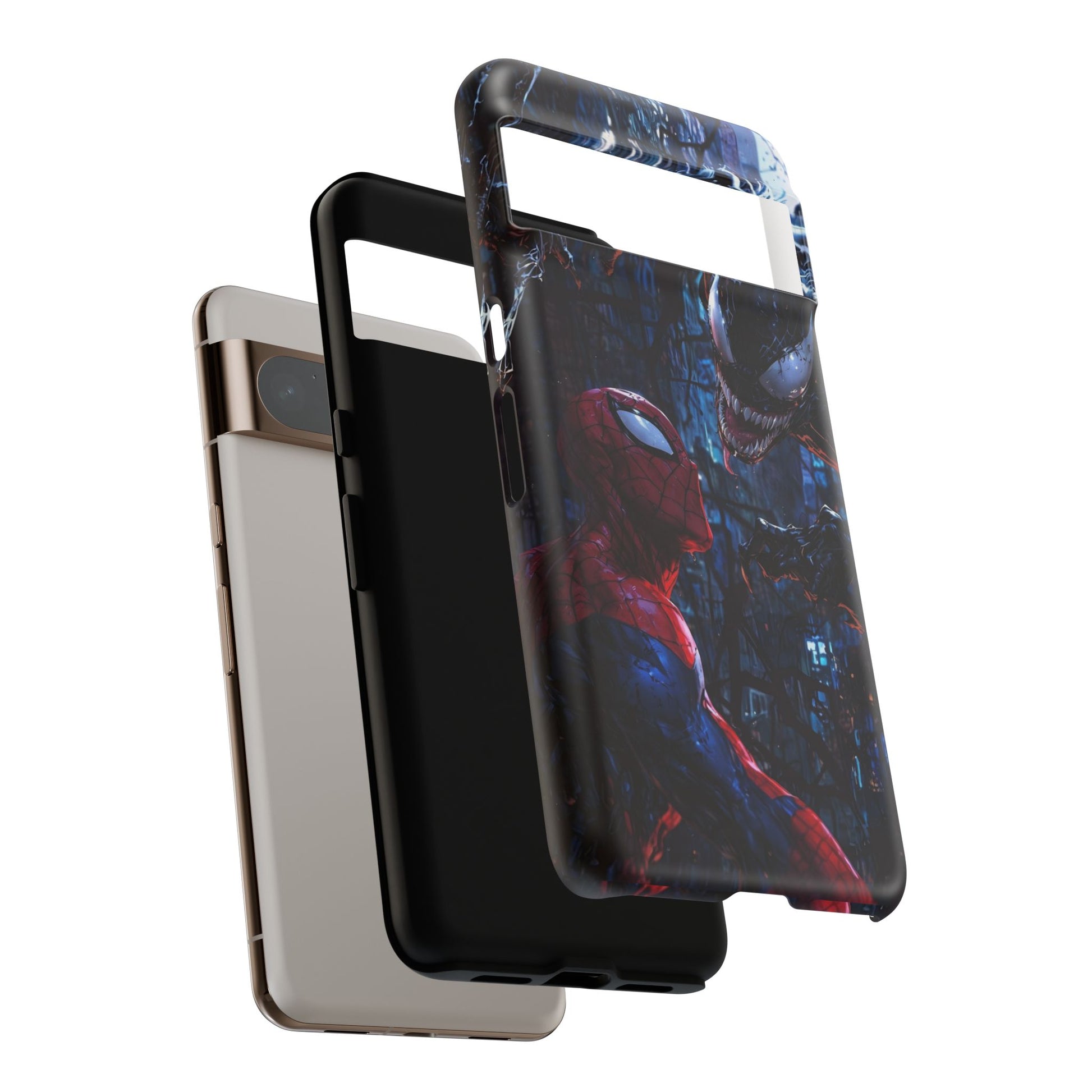 Venom x Spiderman Phone Case, Tough Cases for iPhones, Samsung, and Pixel