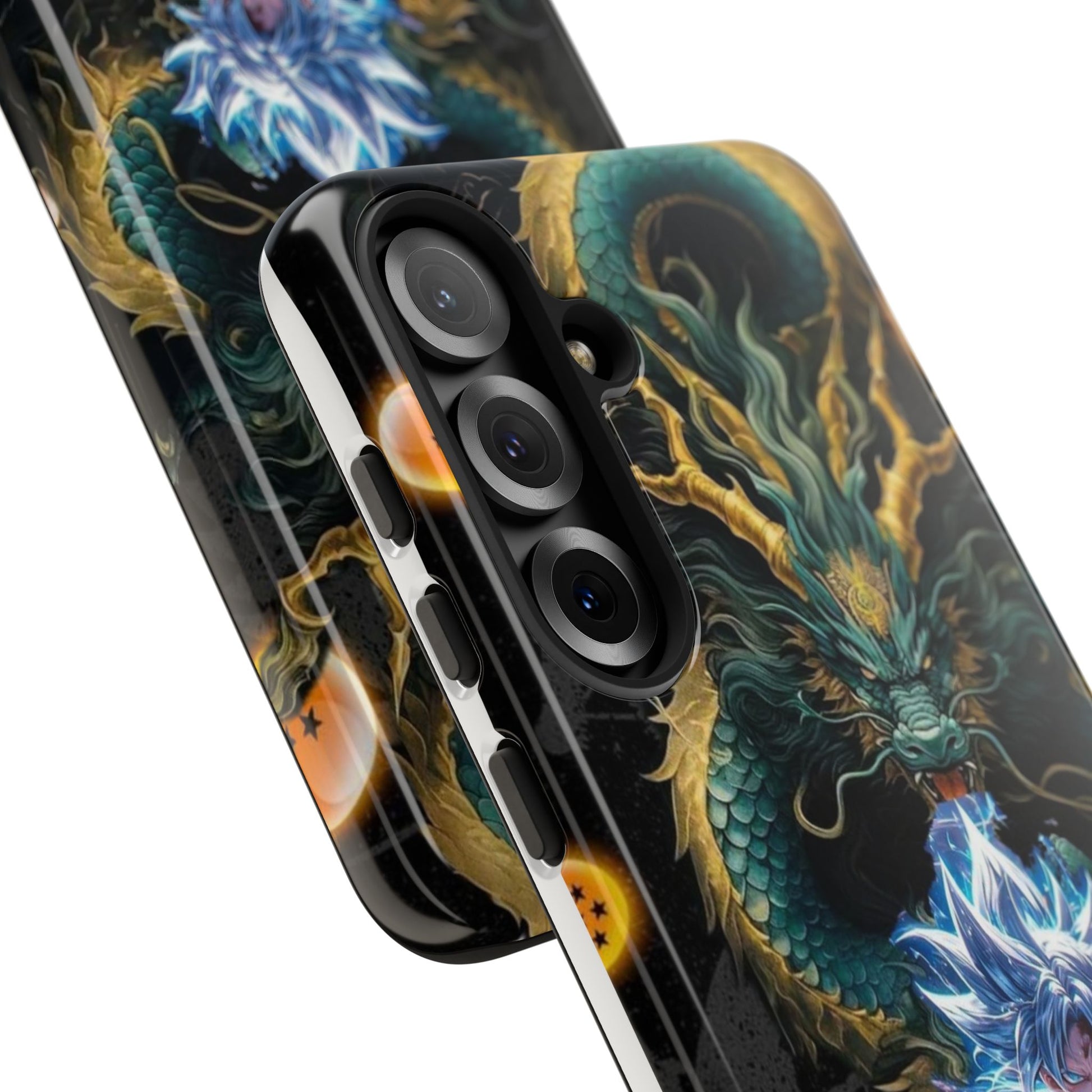 Anime Goku x Shenron Dragonball Z Tough Cases for iPhones, Samsung, and Pixel