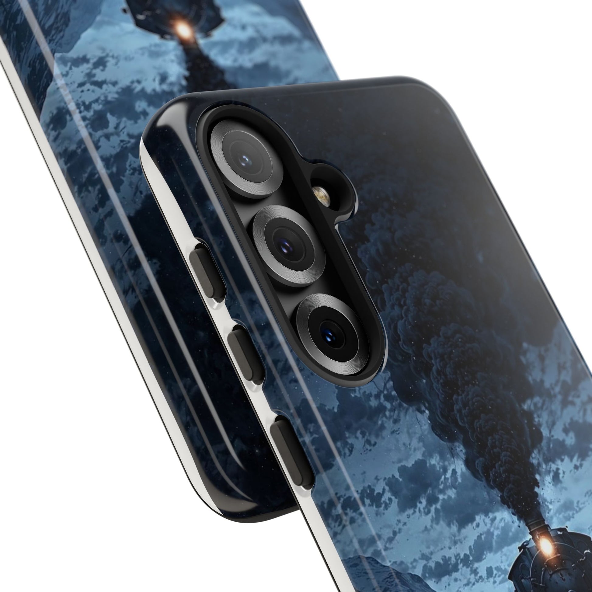 Steam Engine Train Themed Tough Cases for iPhones, Samsung, and Pixel
