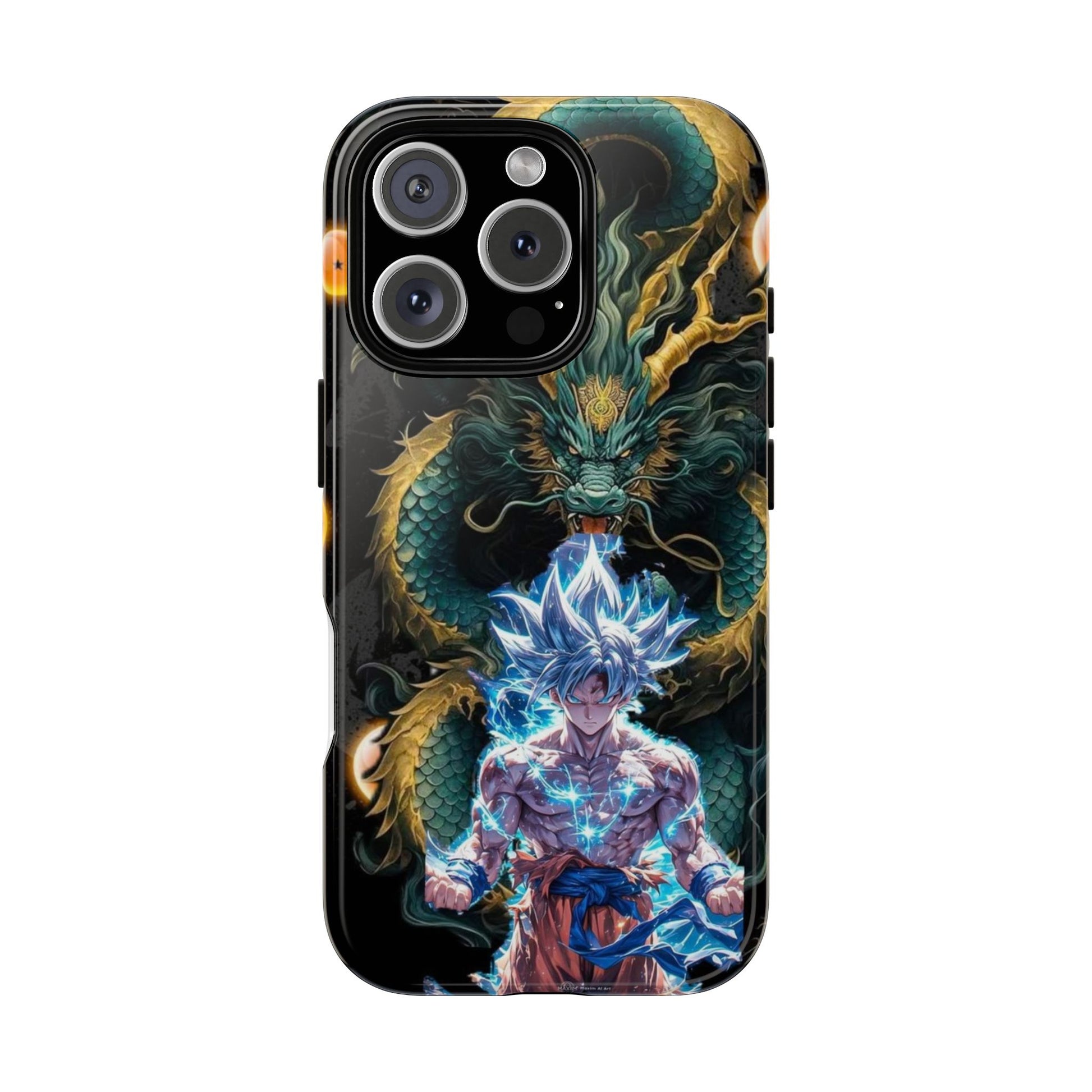Anime Goku x Shenron Dragonball Z Tough Cases for iPhones, Samsung, and Pixel
