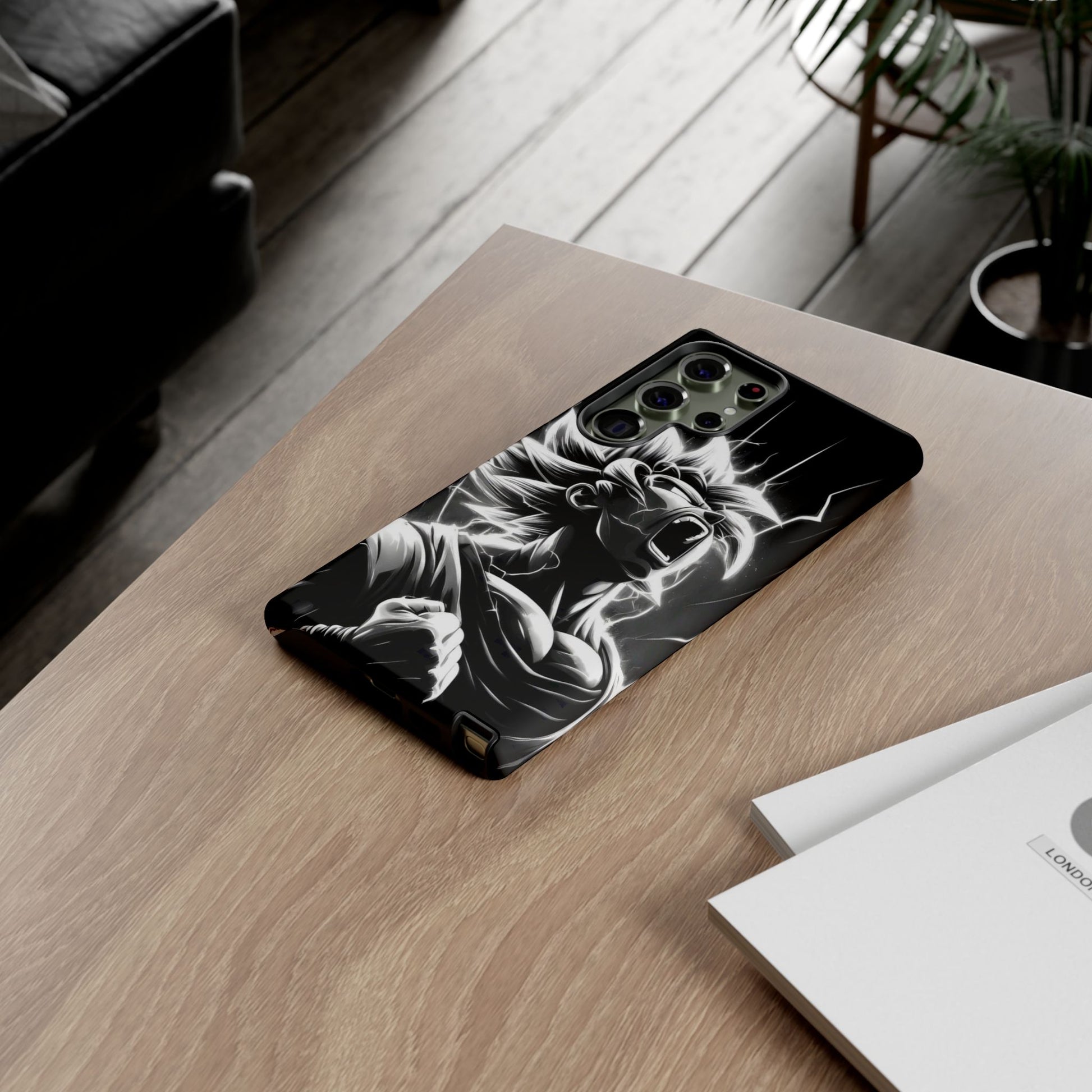Anime Saiyan Rage Dragon ball Z Tough Cases for iPhones, Samsung, and Pixel