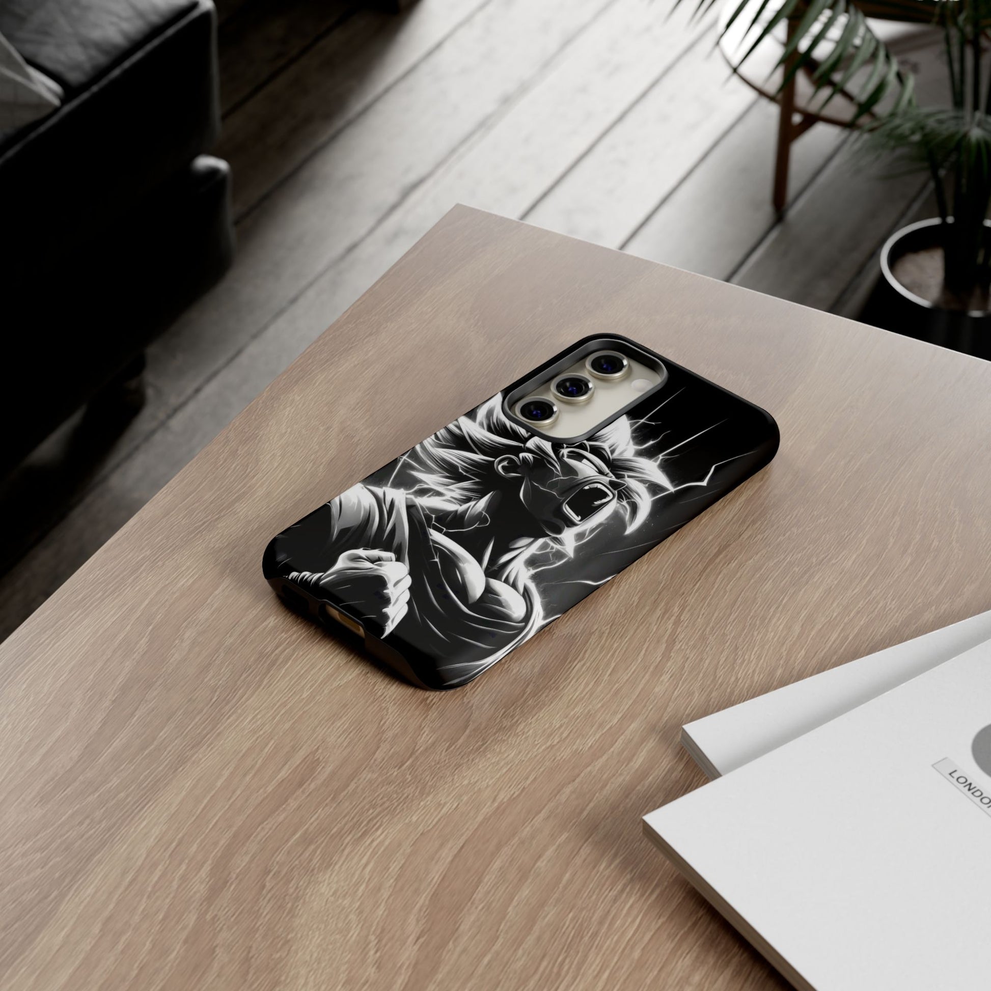 Anime Saiyan Rage Dragon ball Z Tough Cases for iPhones, Samsung, and Pixel