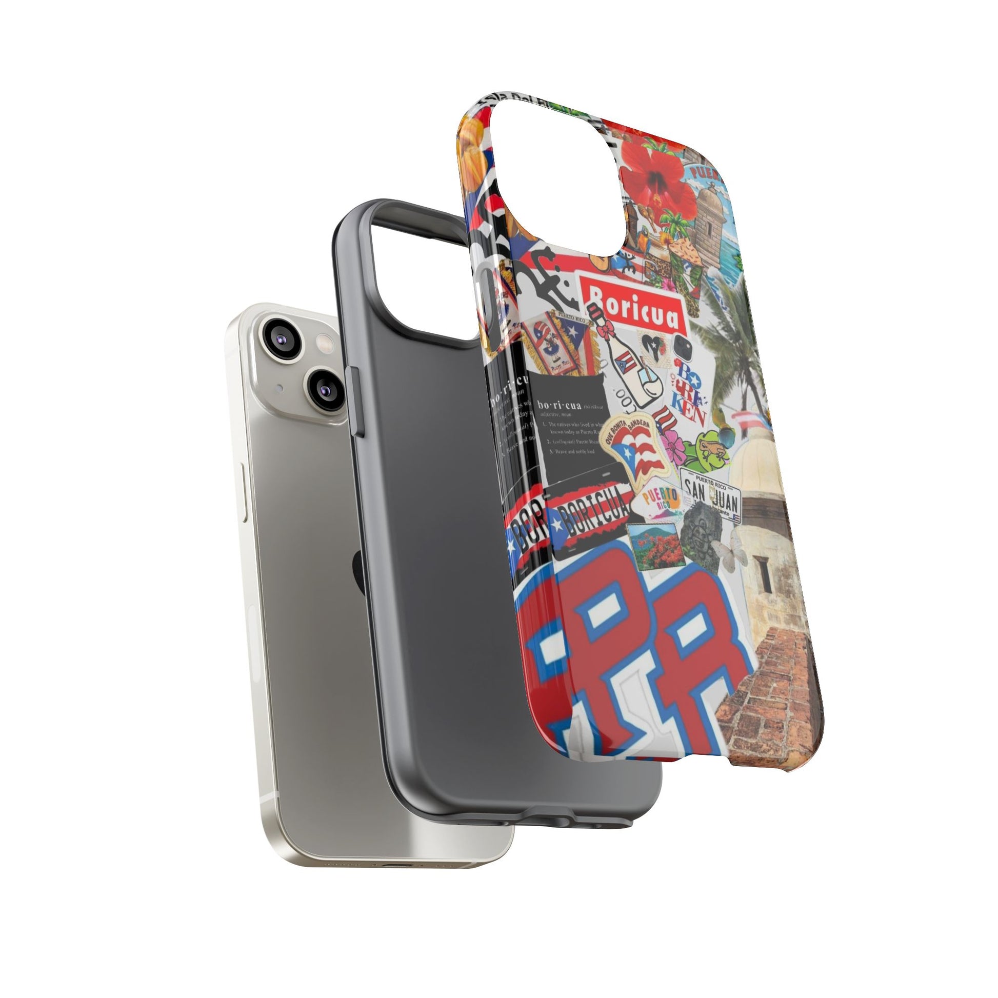 Puerto Rico Boricua Art Tough Cases for iPhones, Samsung, and Pixel