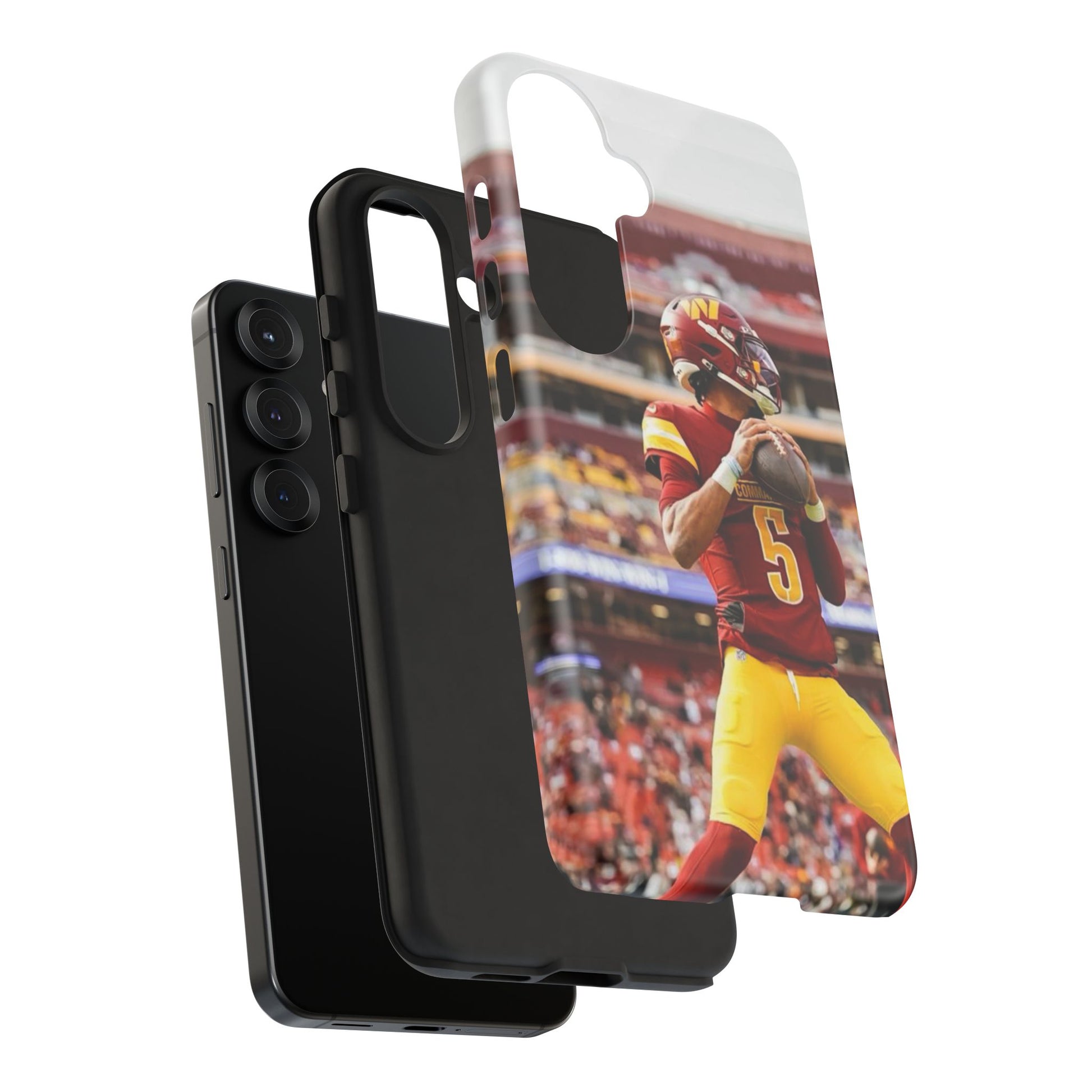 Jayden Daniels Washington Football Tough Cases for iPhones, Samsung, and Pixel